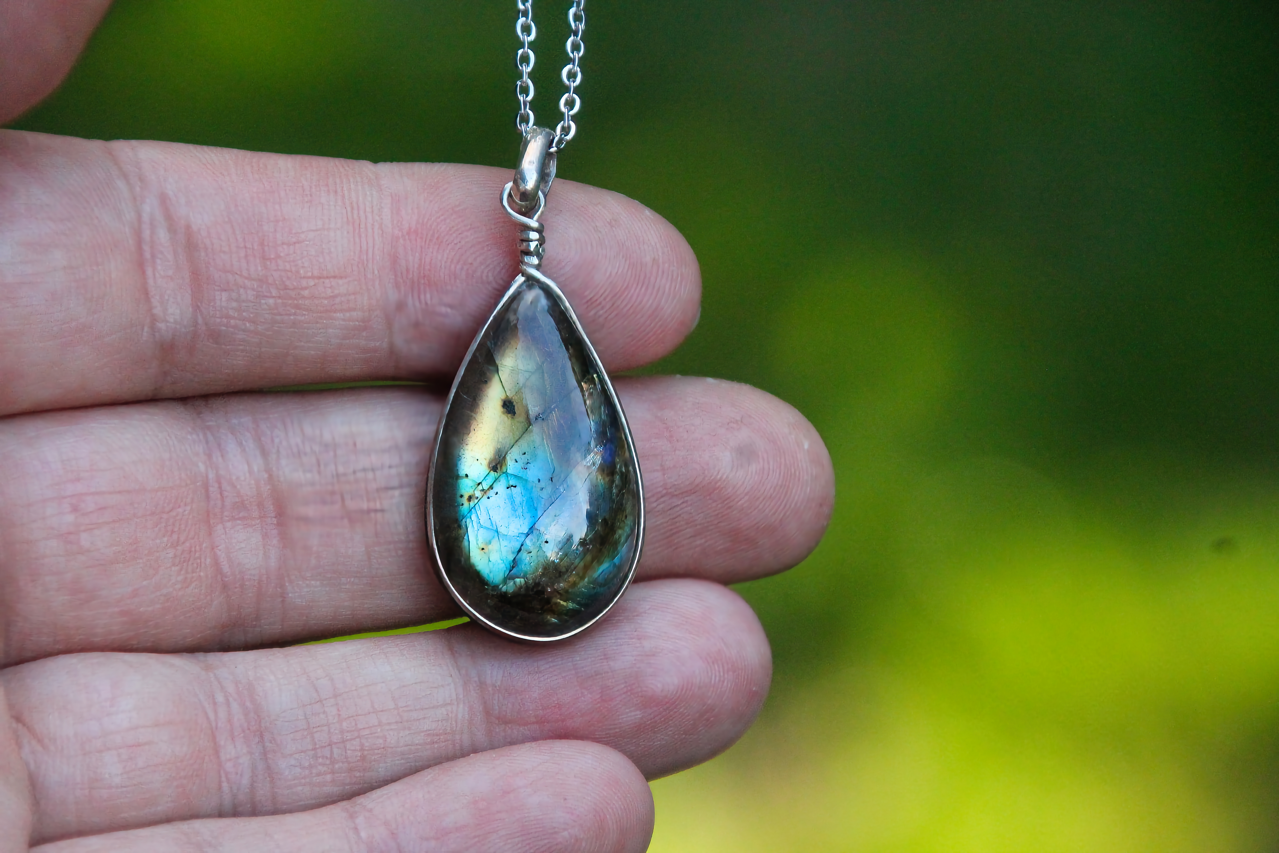 Labradorit Halskette