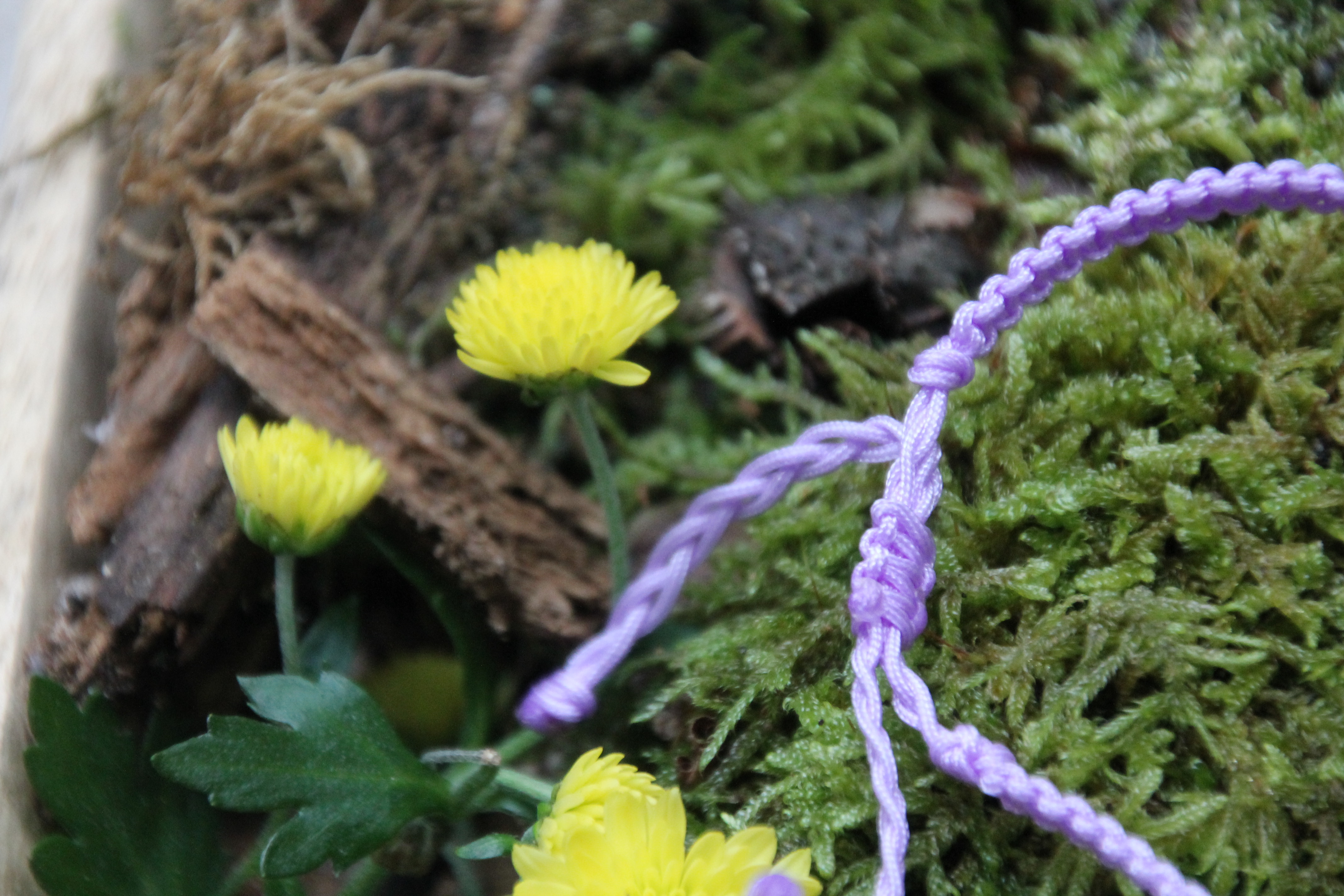Quarzkristall - Makramee Armband