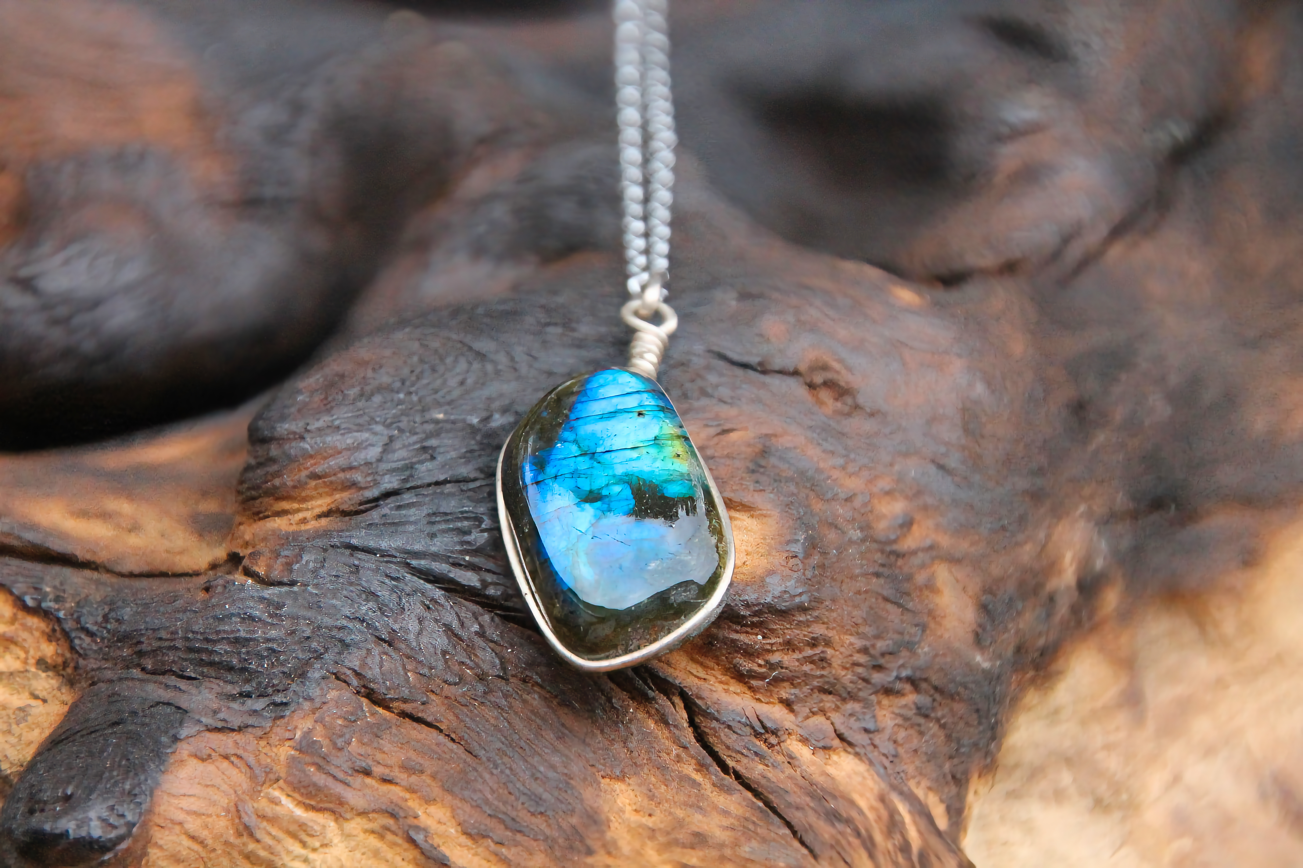 Labradorit Halskette