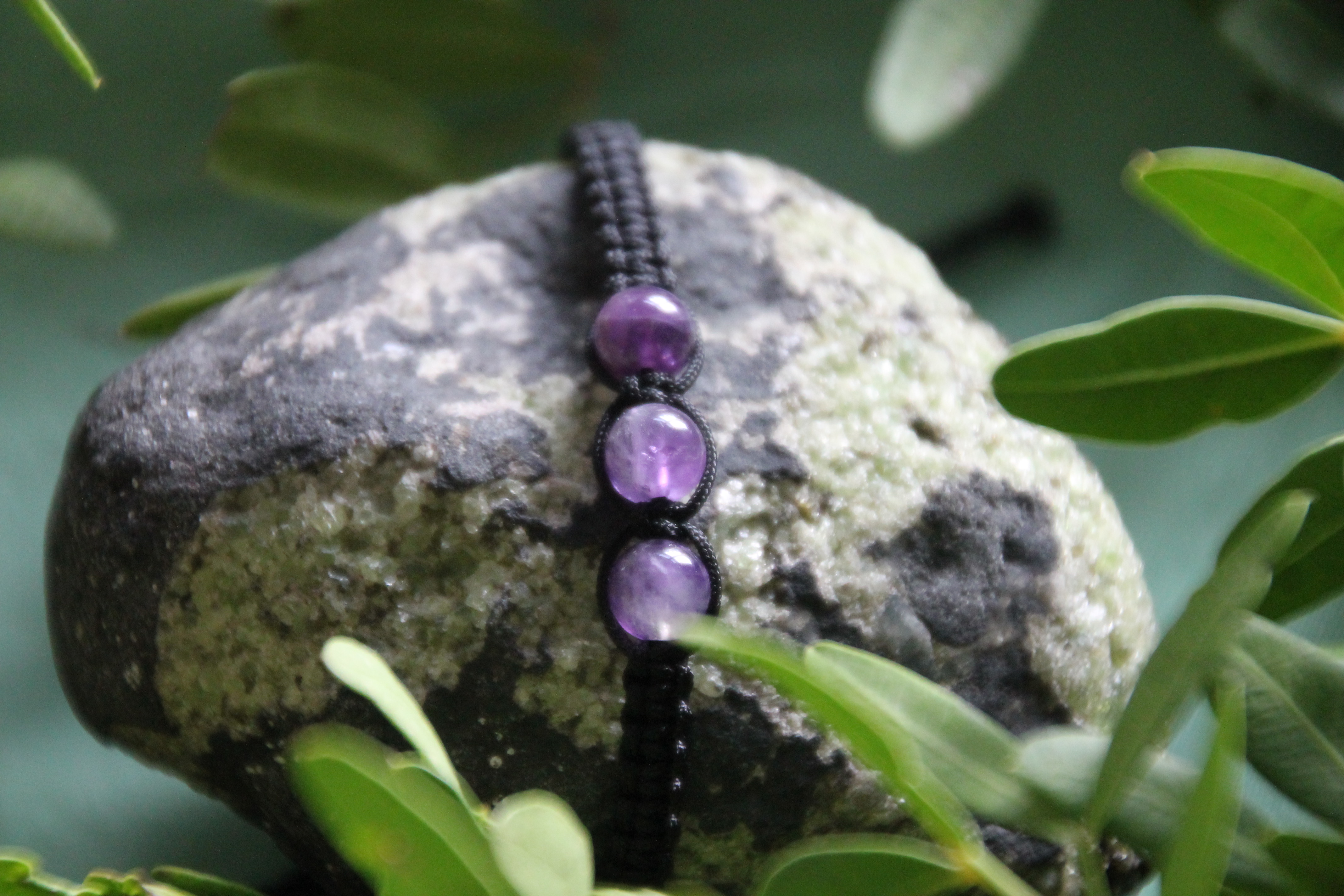 Amethyst - Makramee Armband