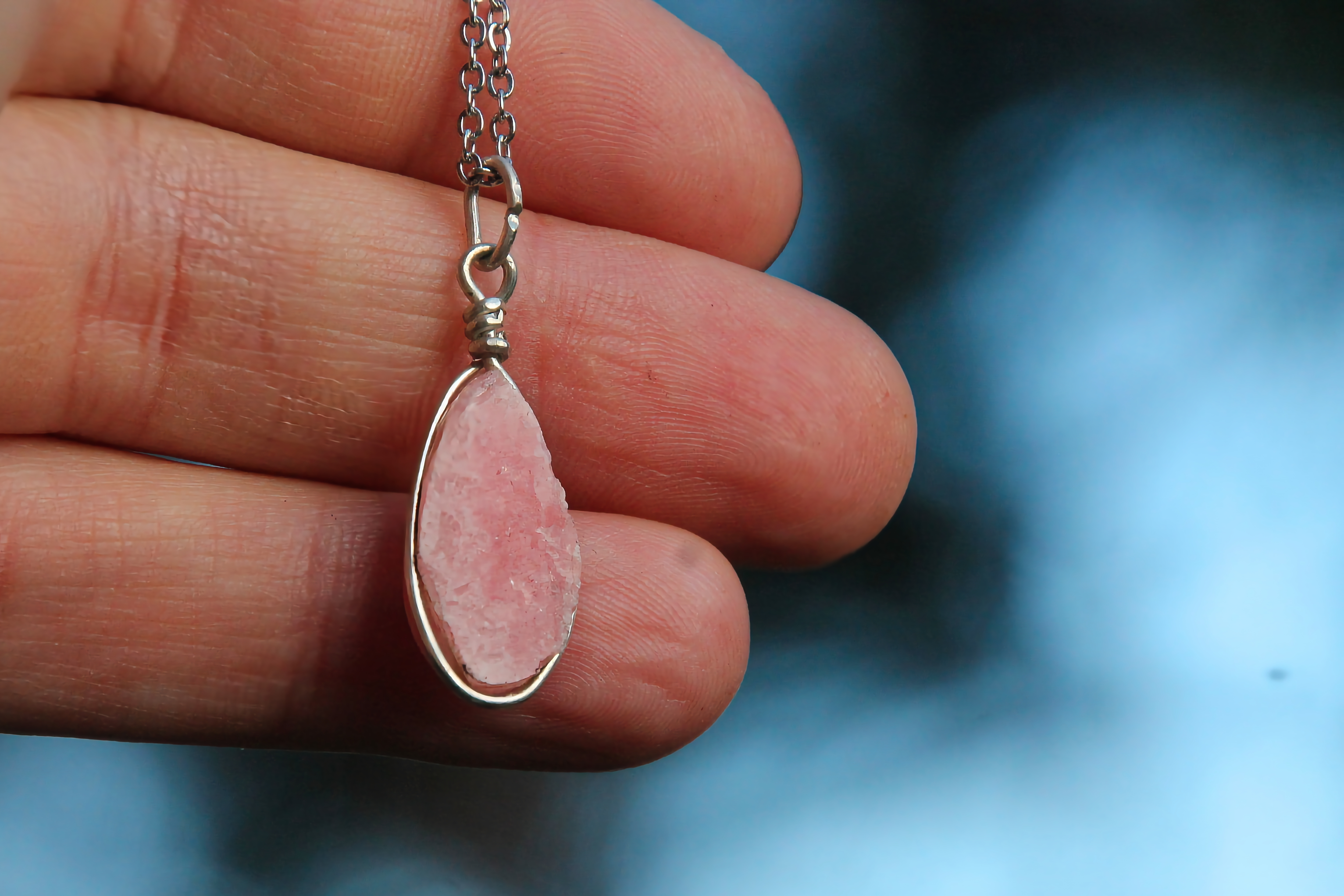 Rodochrosit Halskette