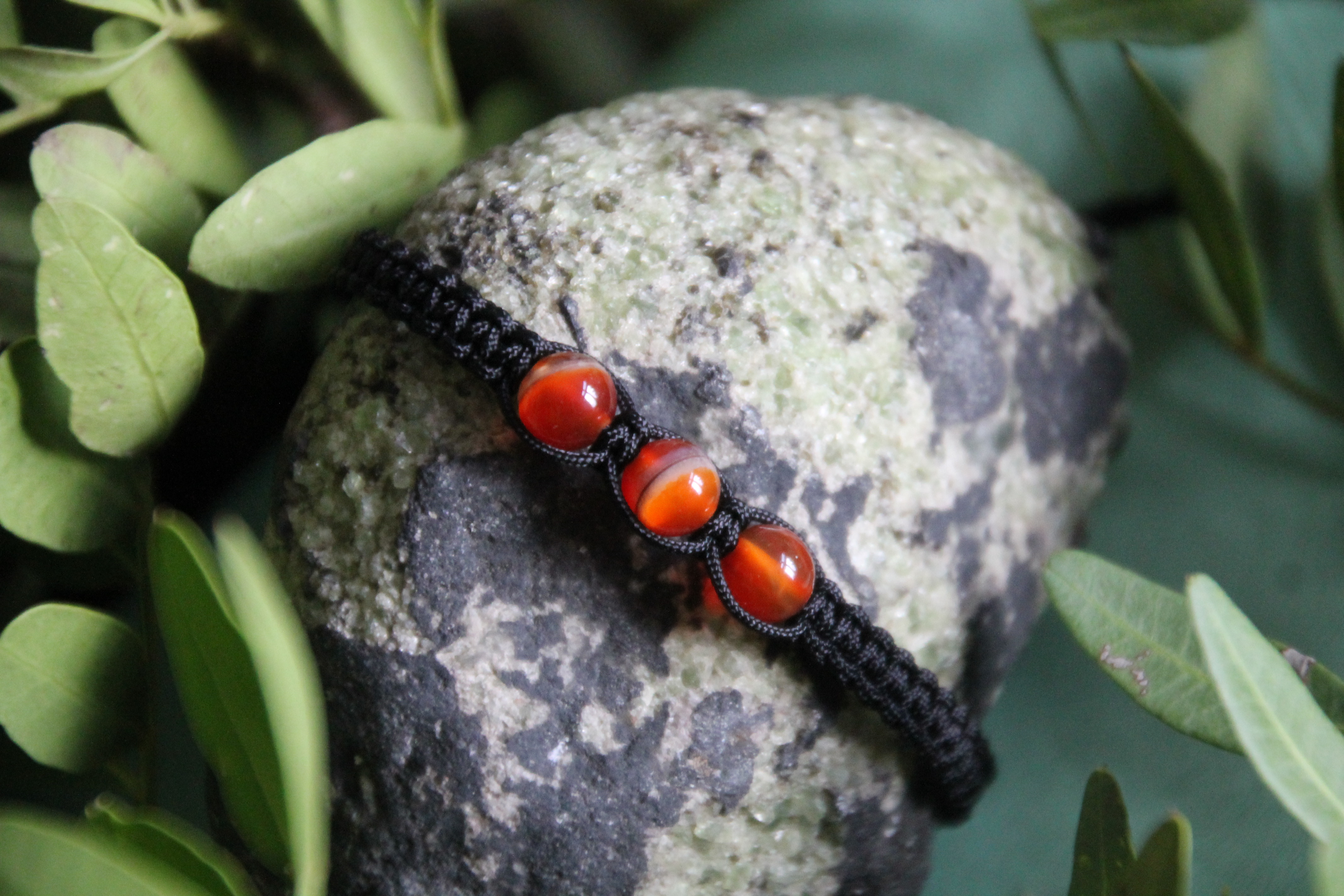 Karneol - Makramee Armband