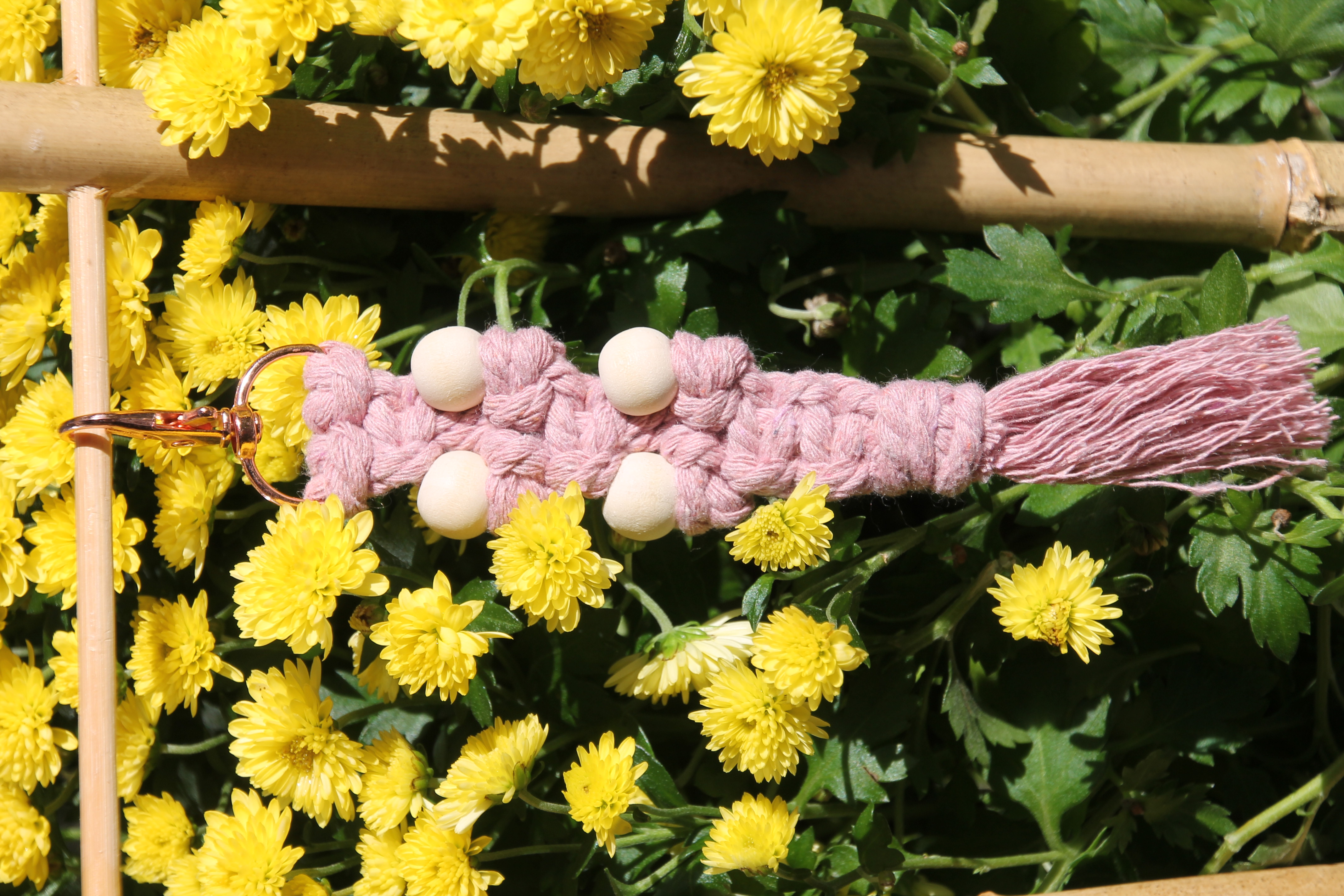 Schlüsselanhänger Makramee 