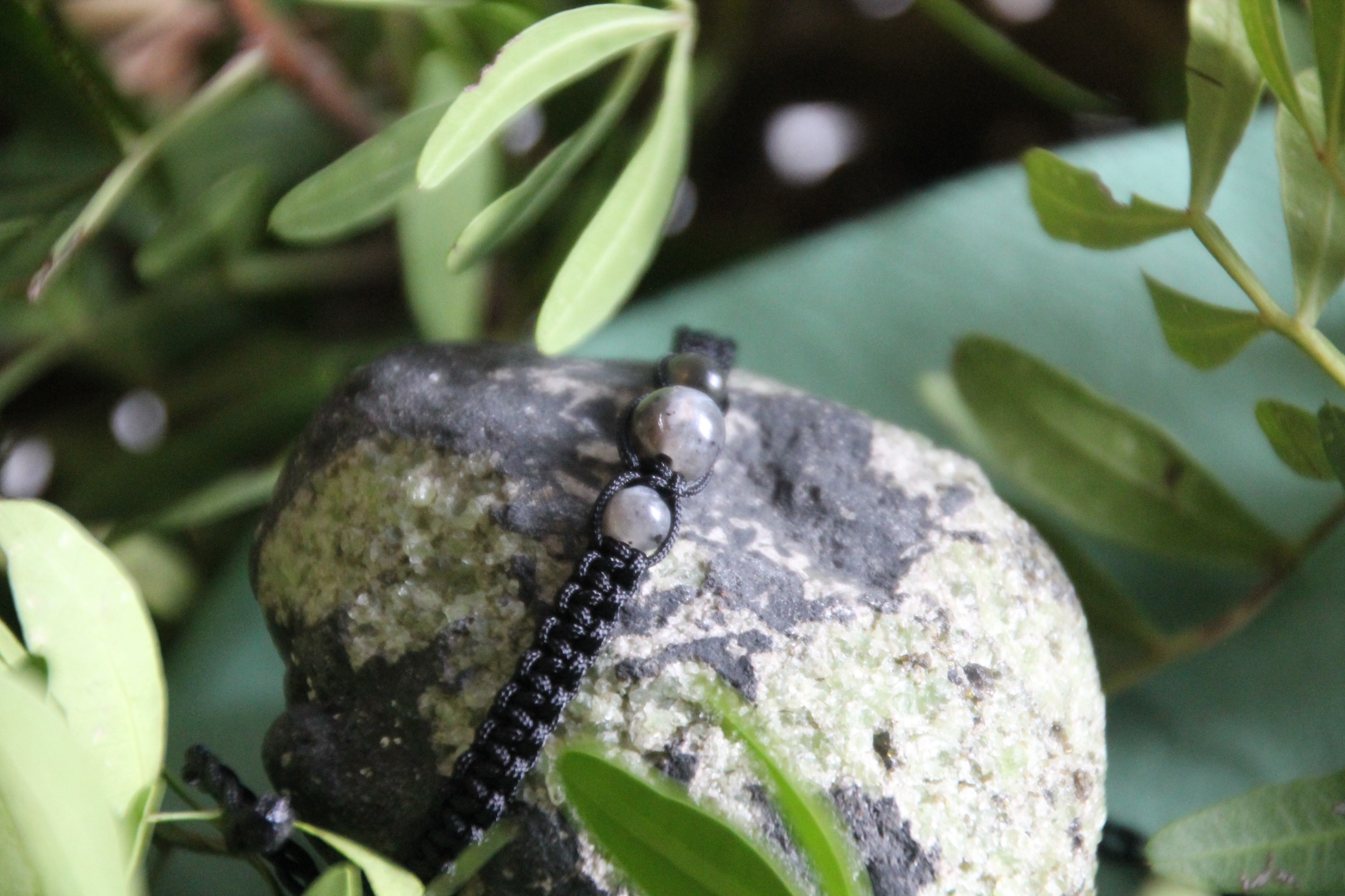 Labradorit - Makramee Armband