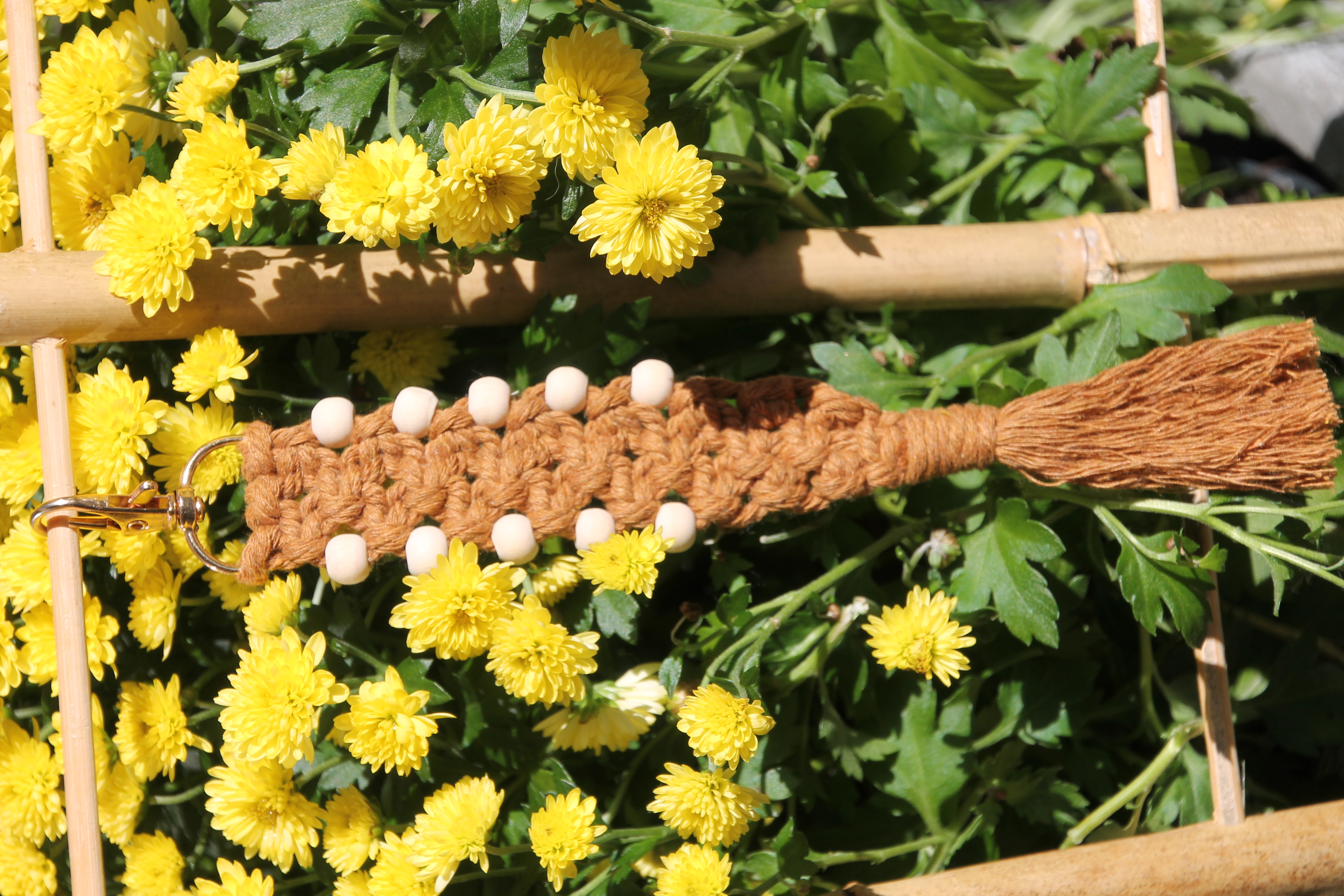 Schlüsselanhänger Makramee 