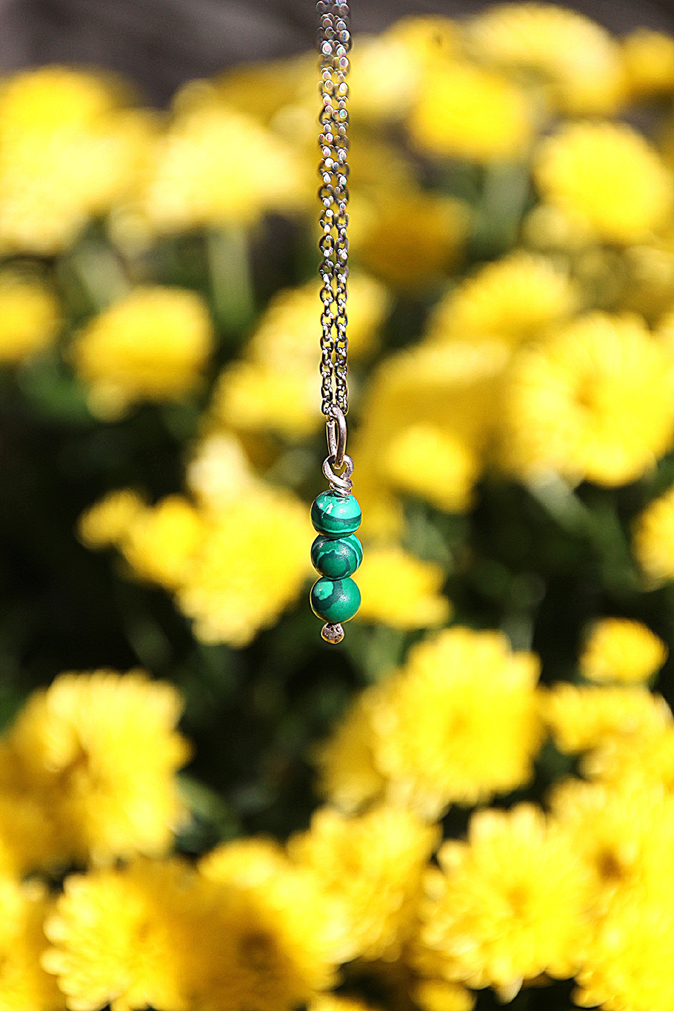 Malachit Halskette