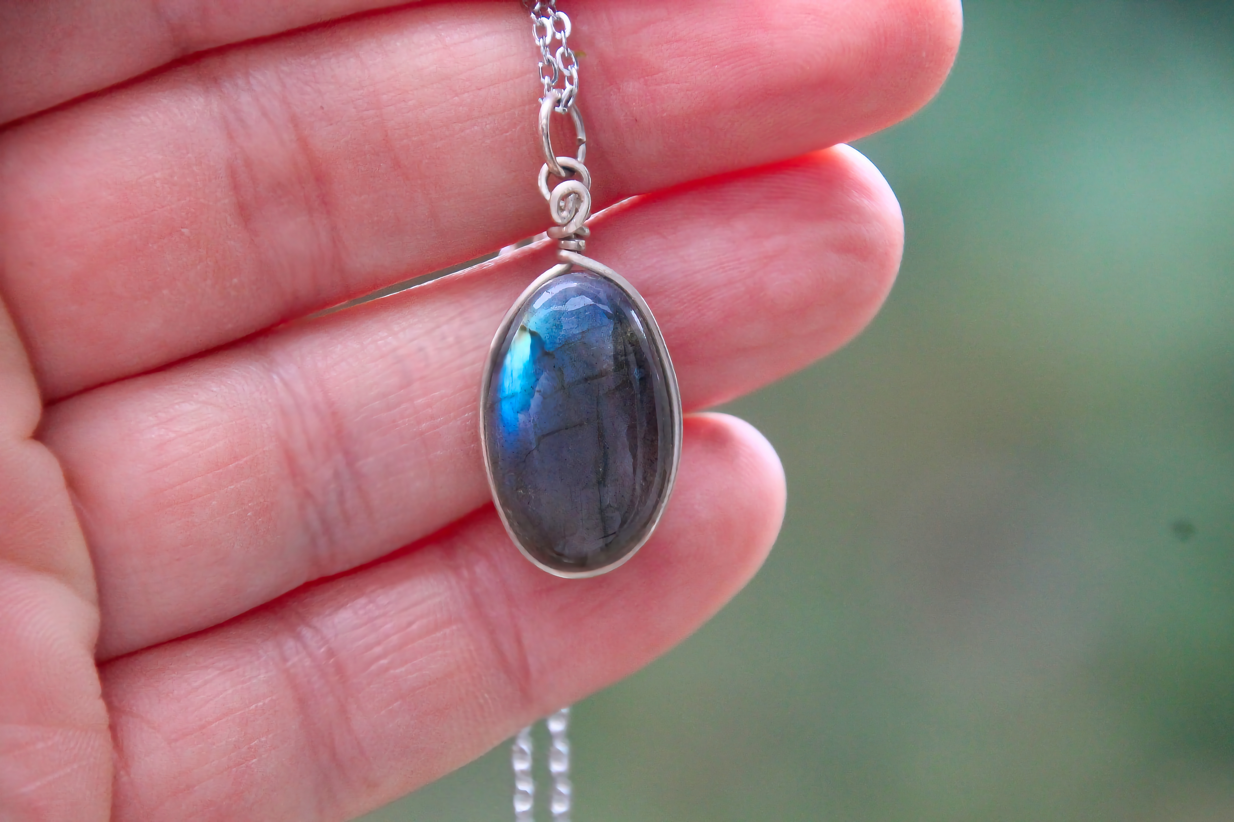 Labradorit Halskette