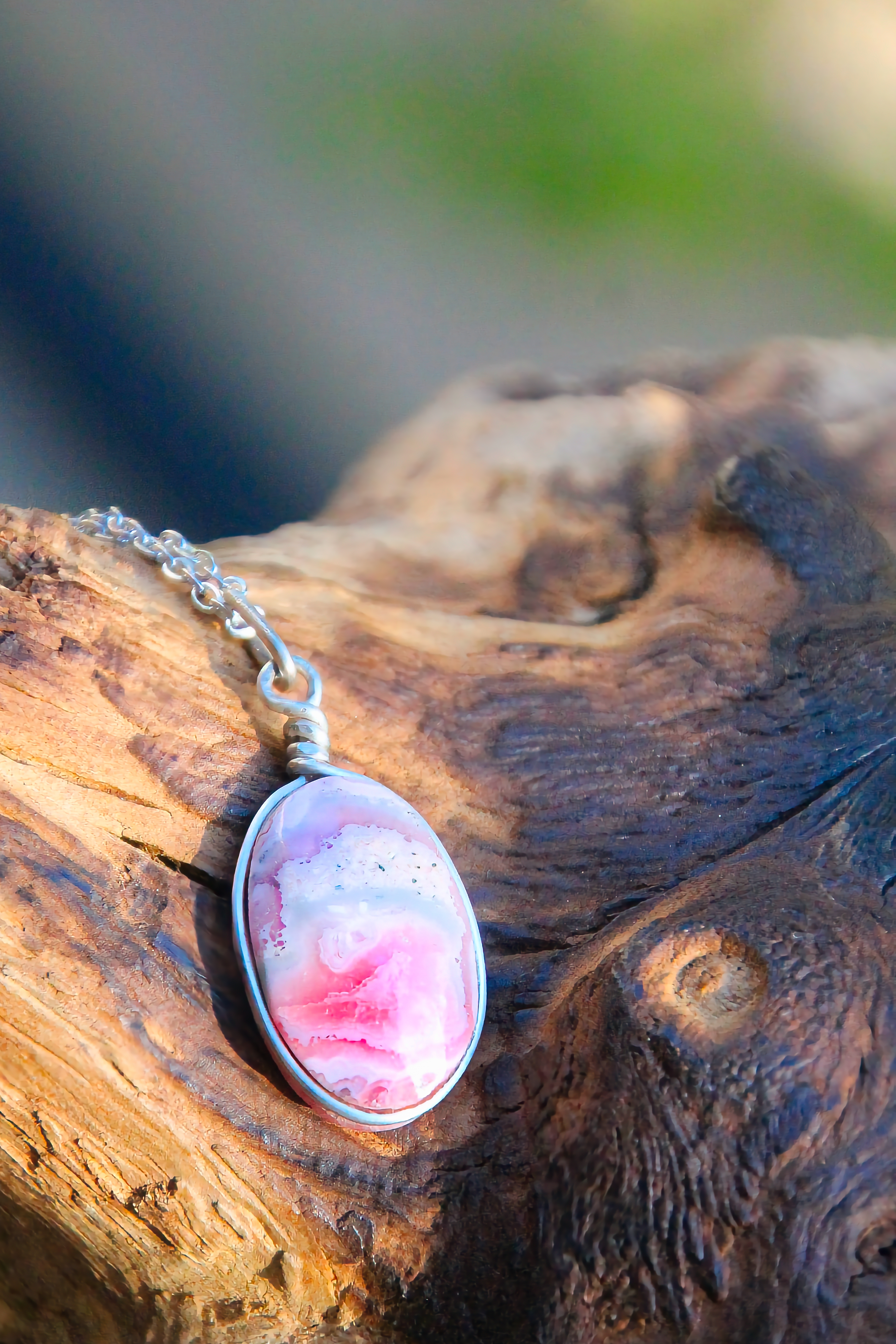 Rodochrosit Halskette