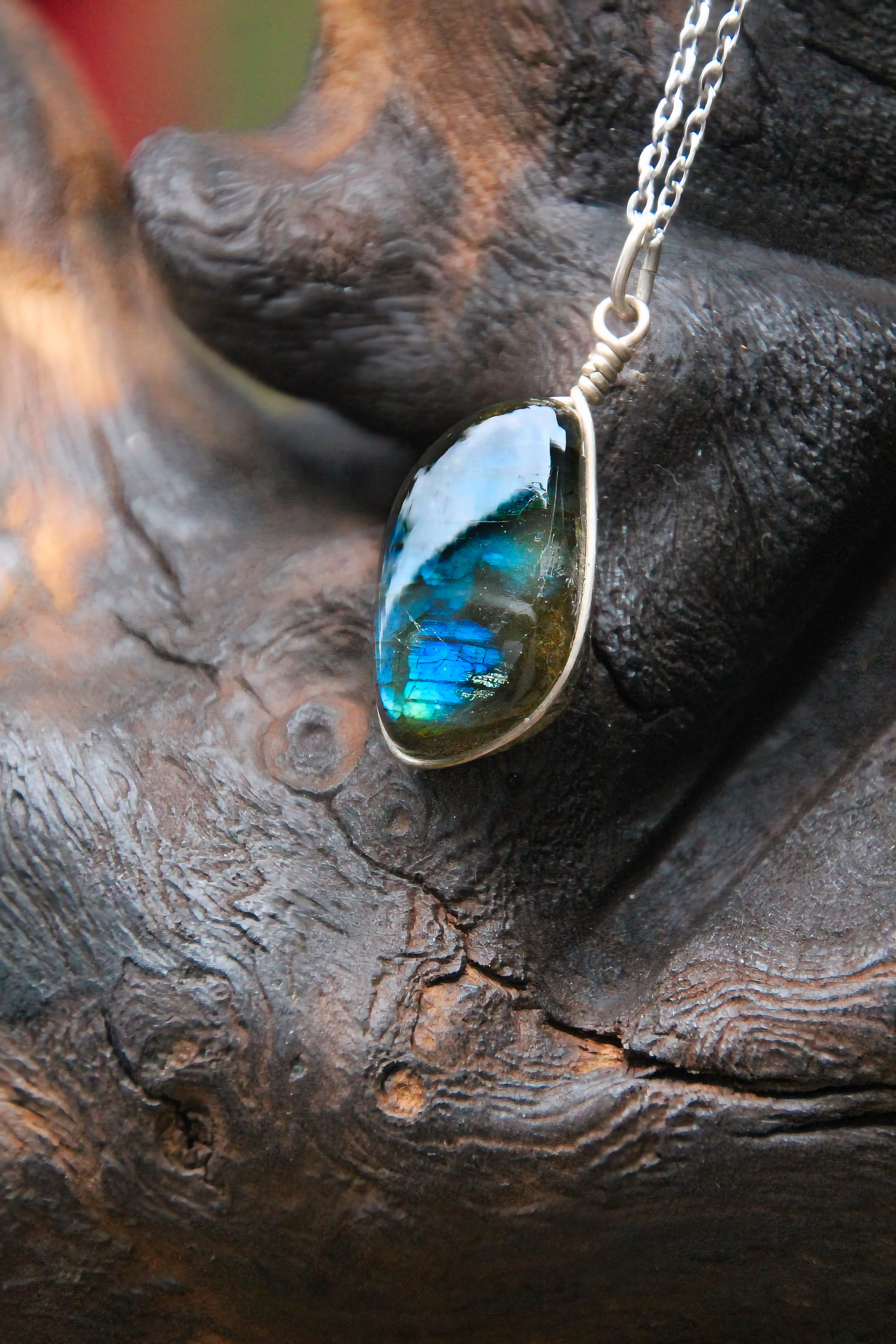 Labradorit Halskette