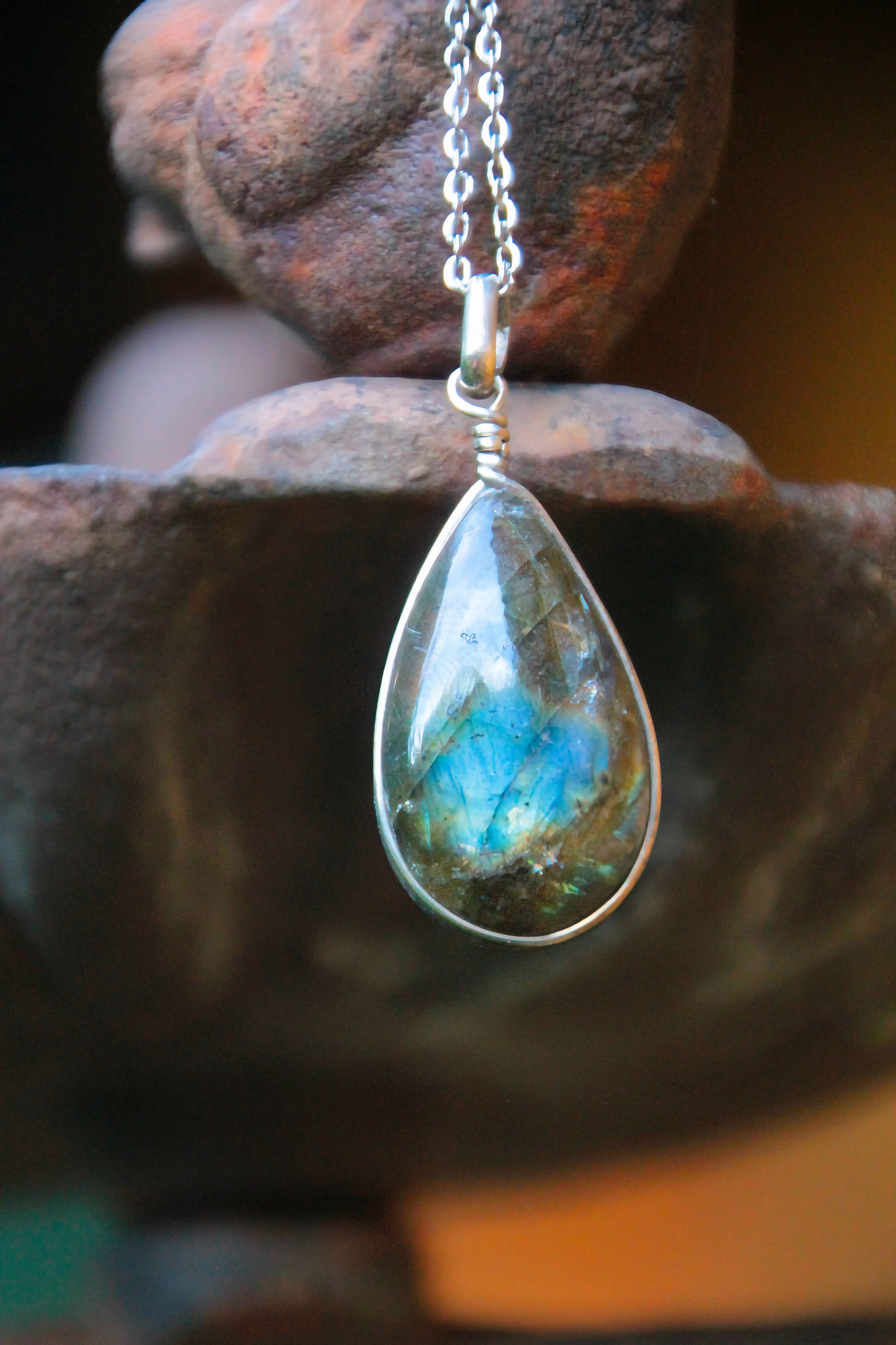 Labradorit Halskette