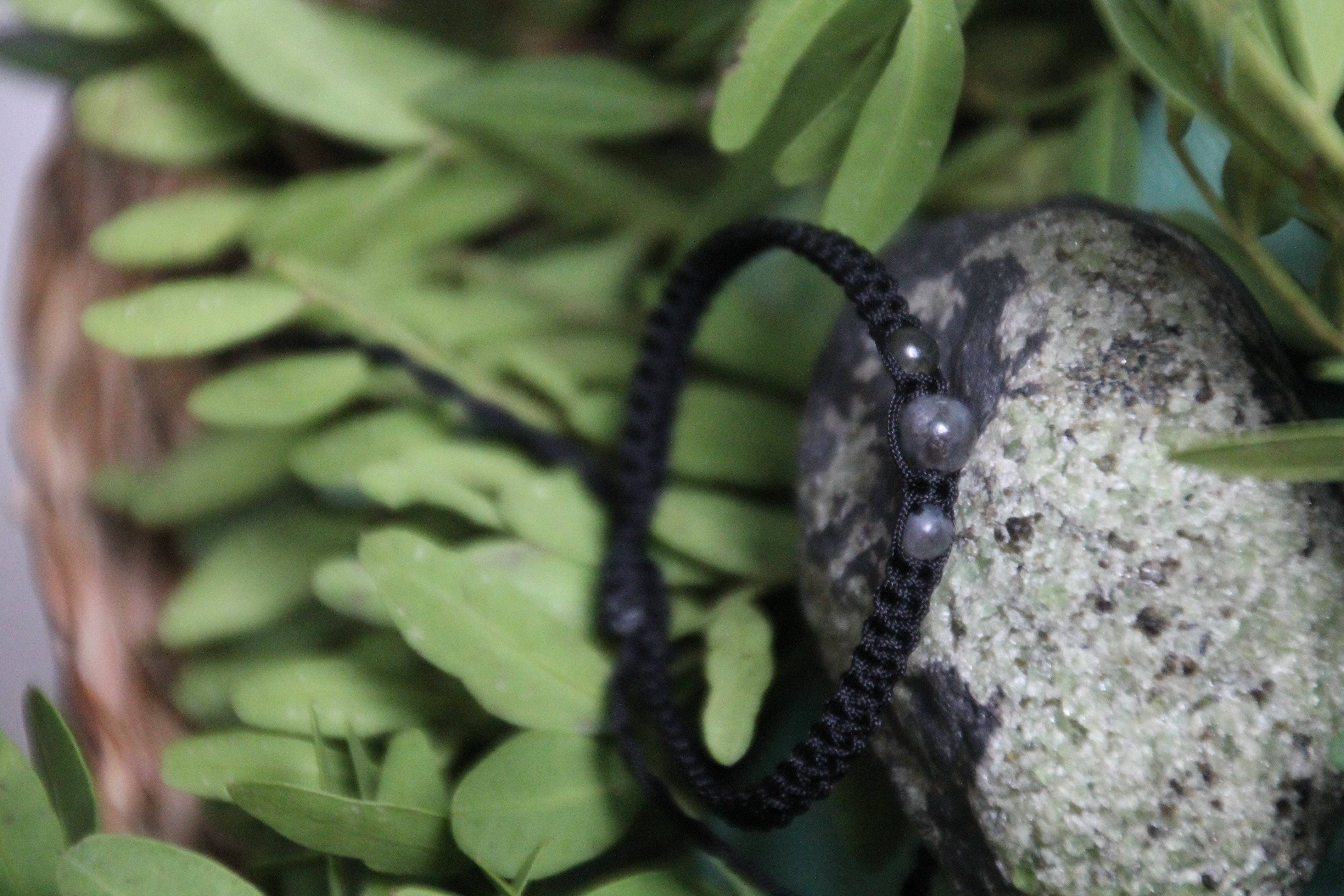 Labradorit - Makramee Armband