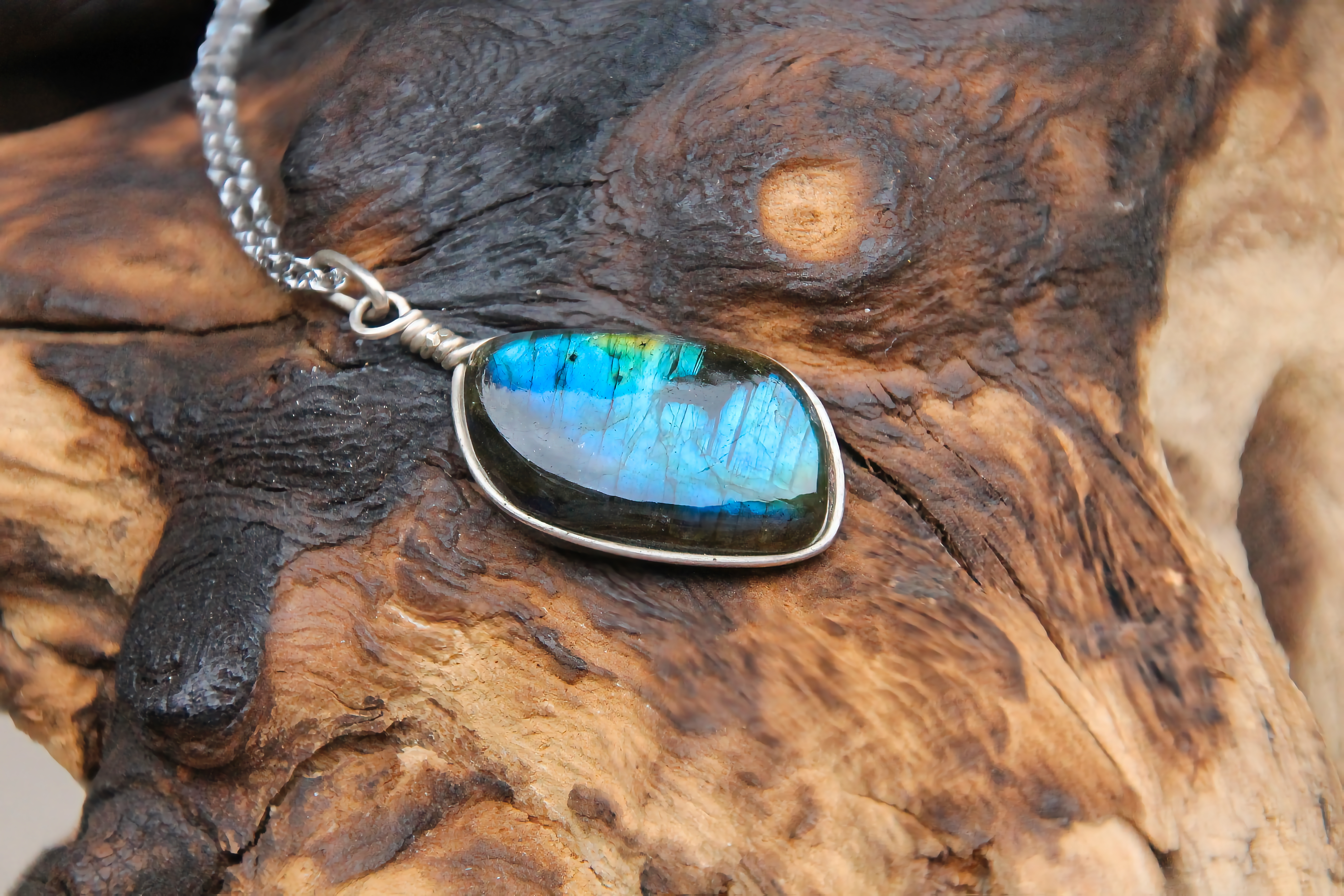 Labradorit Halskette