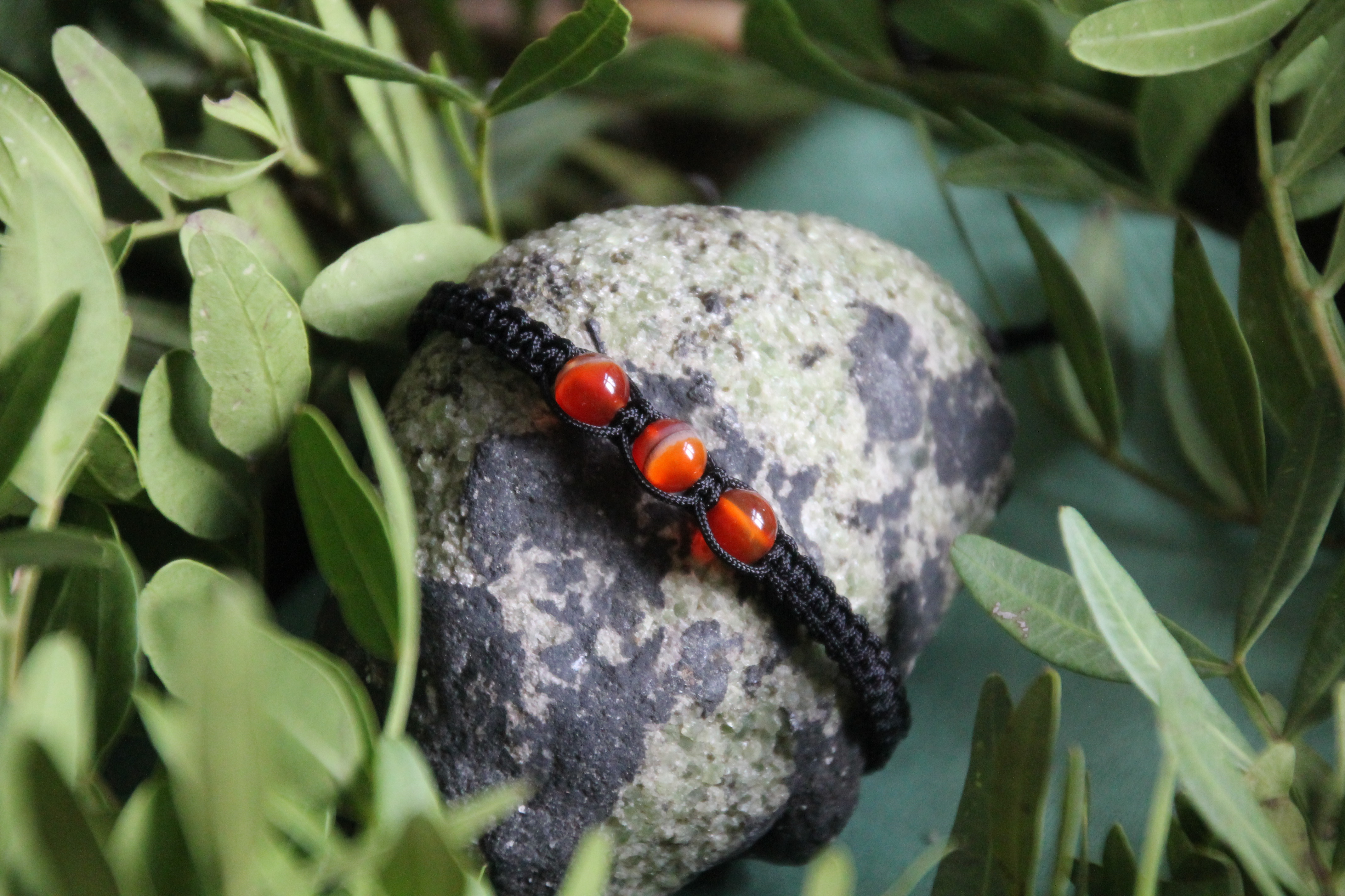 Karneol - Makramee Armband