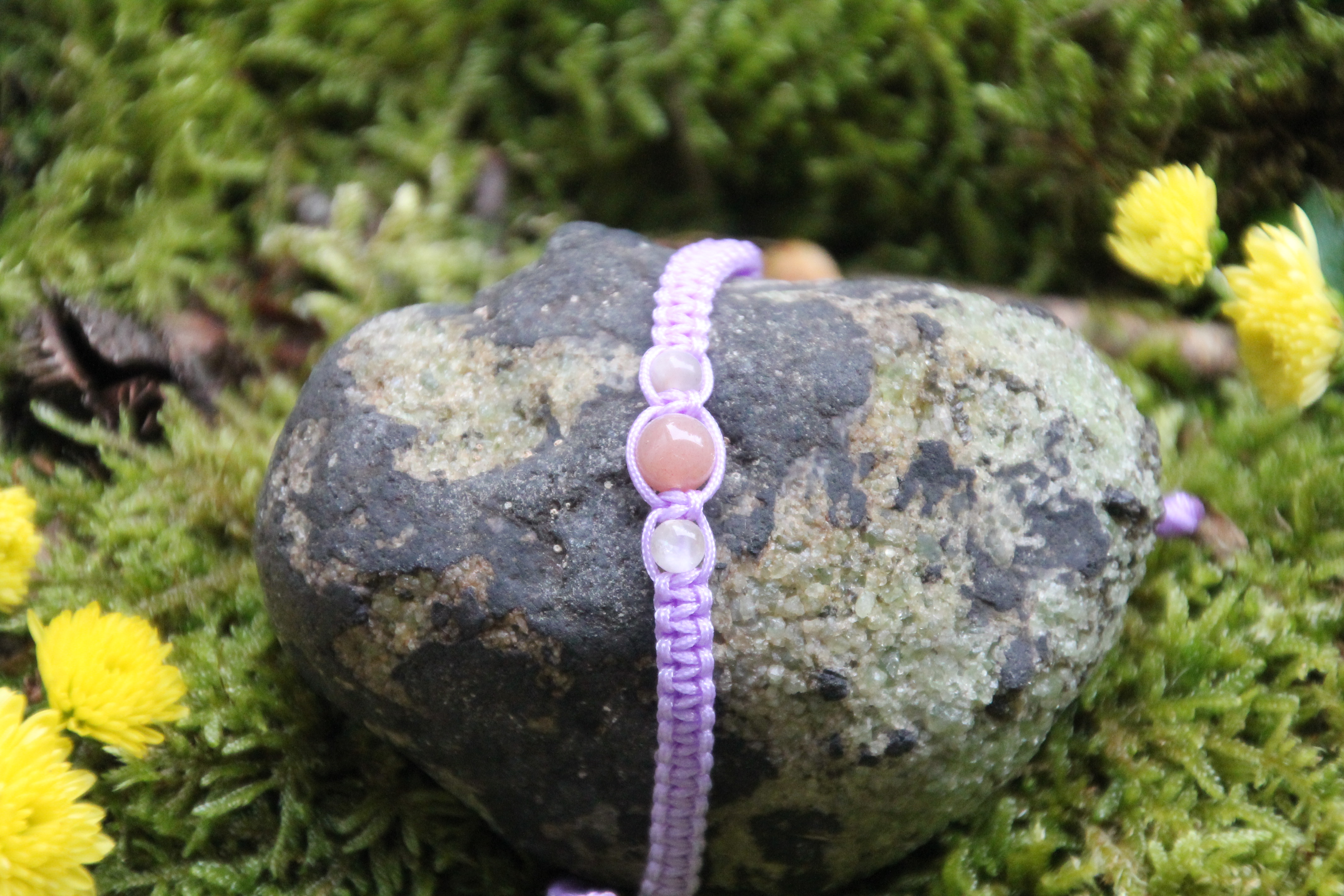 Sonnenstein - Makramee Armband