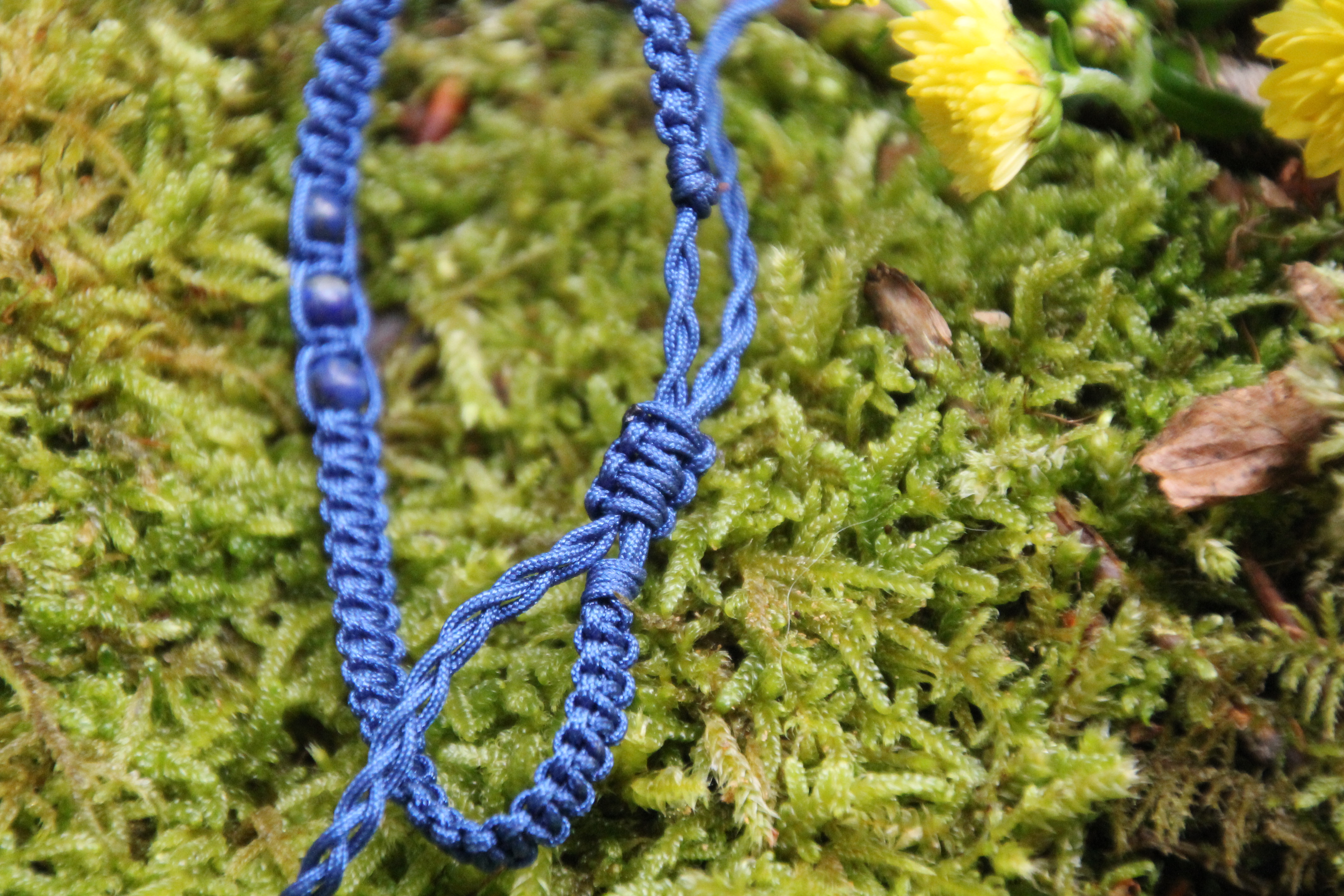 Lapislazuli - Makramee Armband