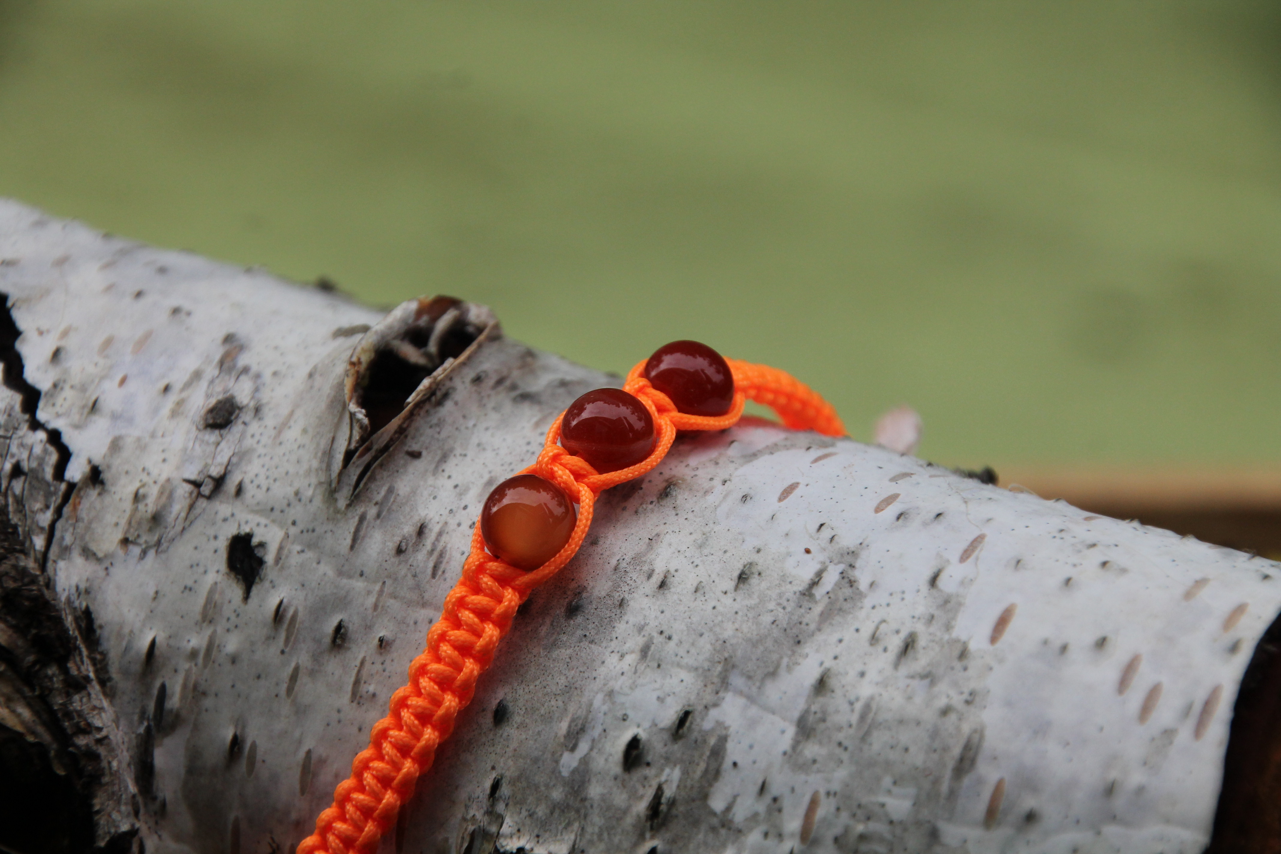 Karneol - Makramee Armband