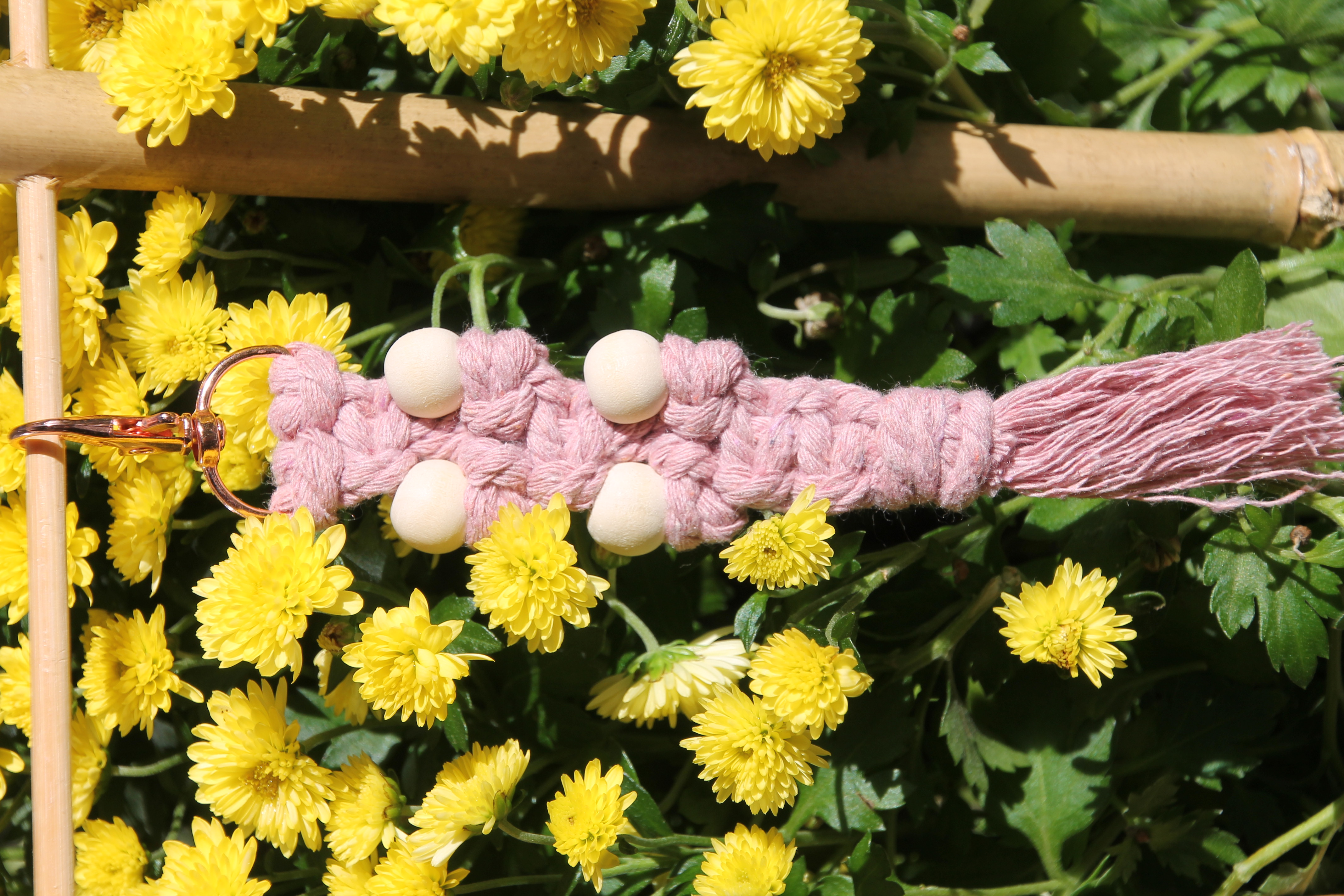 Schlüsselanhänger Makramee 