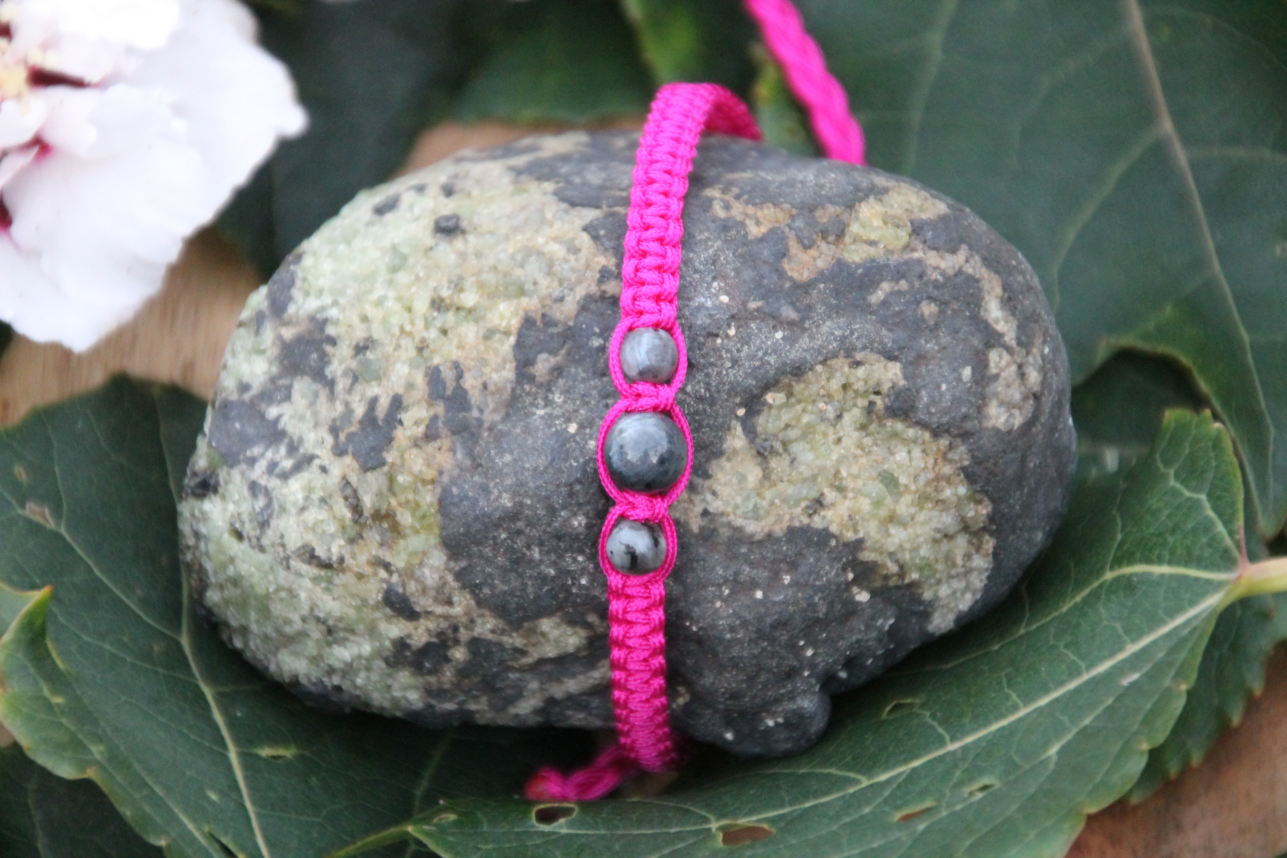 Labradorit - Makramee Armband