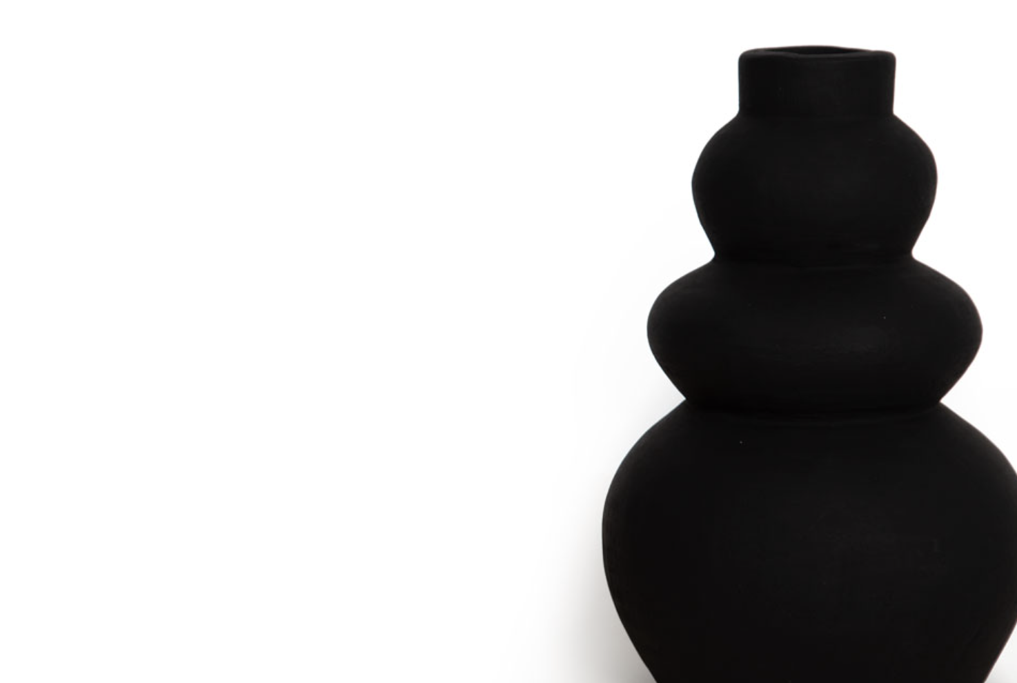 Διακοσμητικό Βάζο Than Black