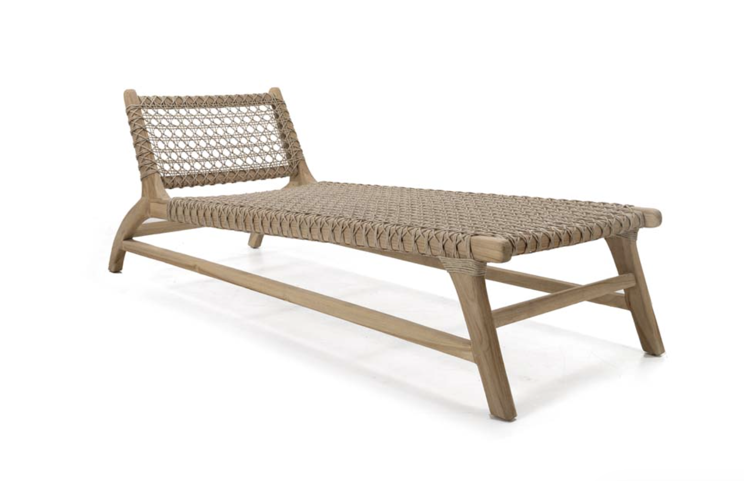 Ξαπλώστρα Teak & Rope