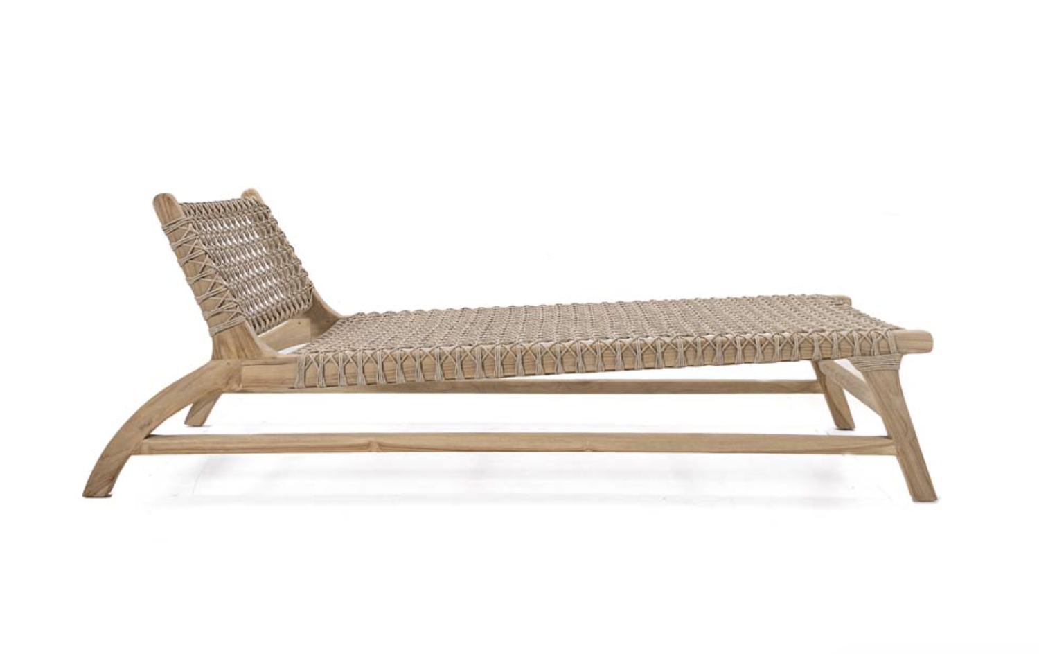 Ξαπλώστρα Teak & Rope