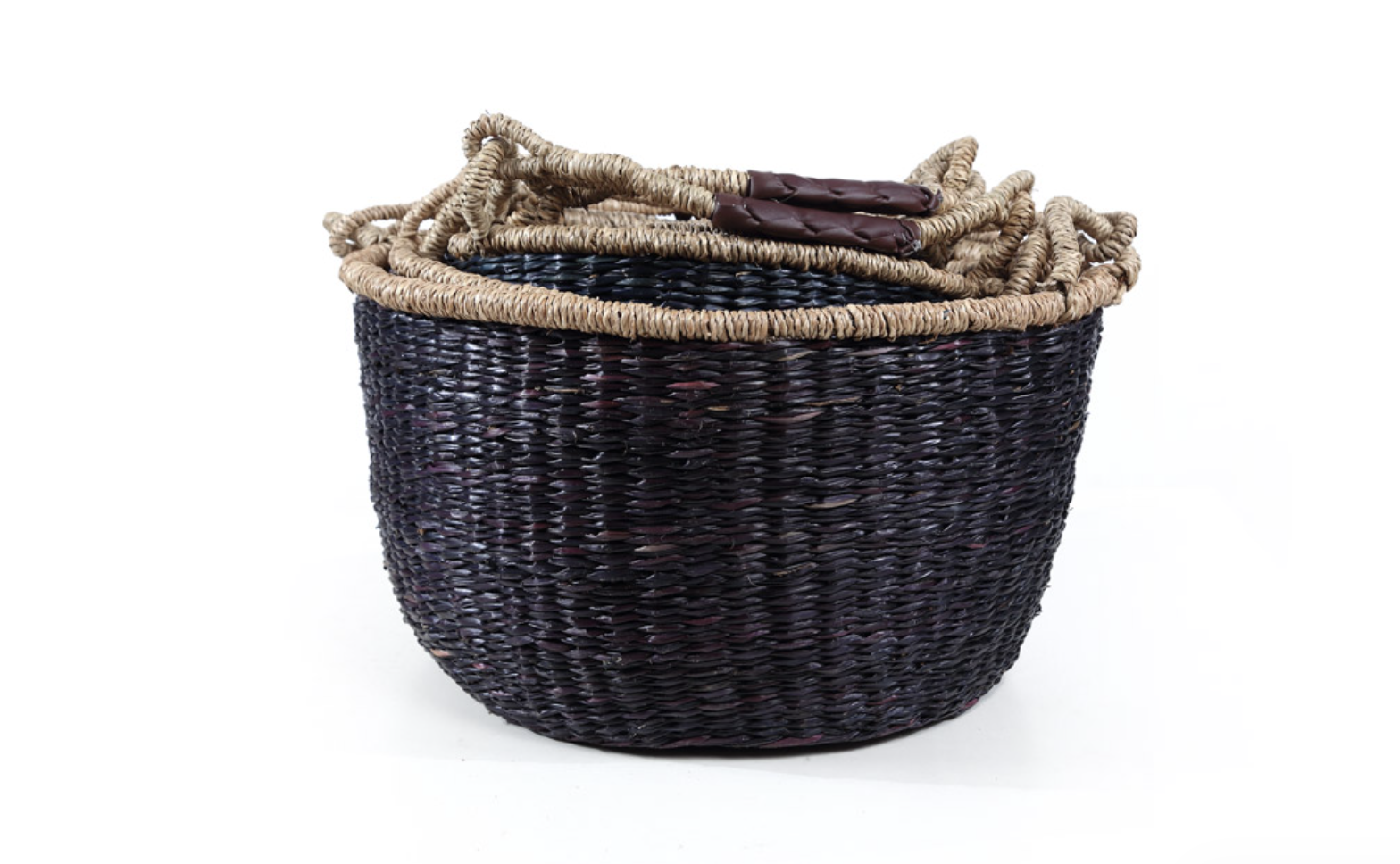 Σετ 5 Καλάθια Black Seagrass