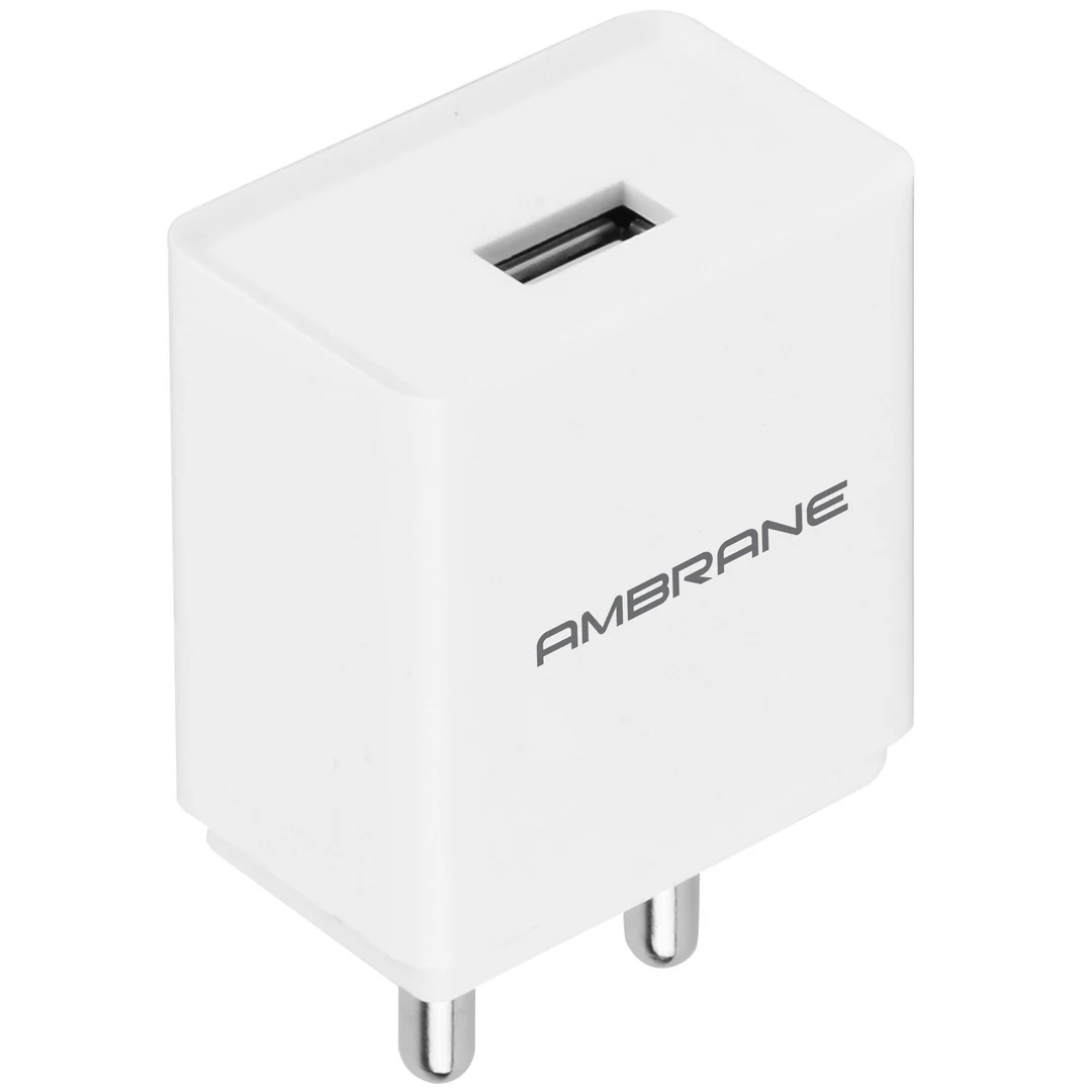Ambrane wall charger with Type-C cable(AWC47)