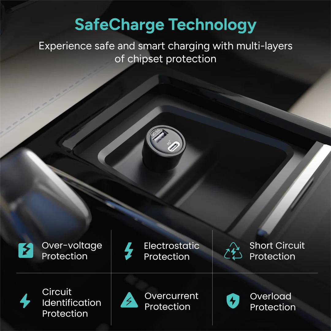 Ambrane car charger (C51 Black)