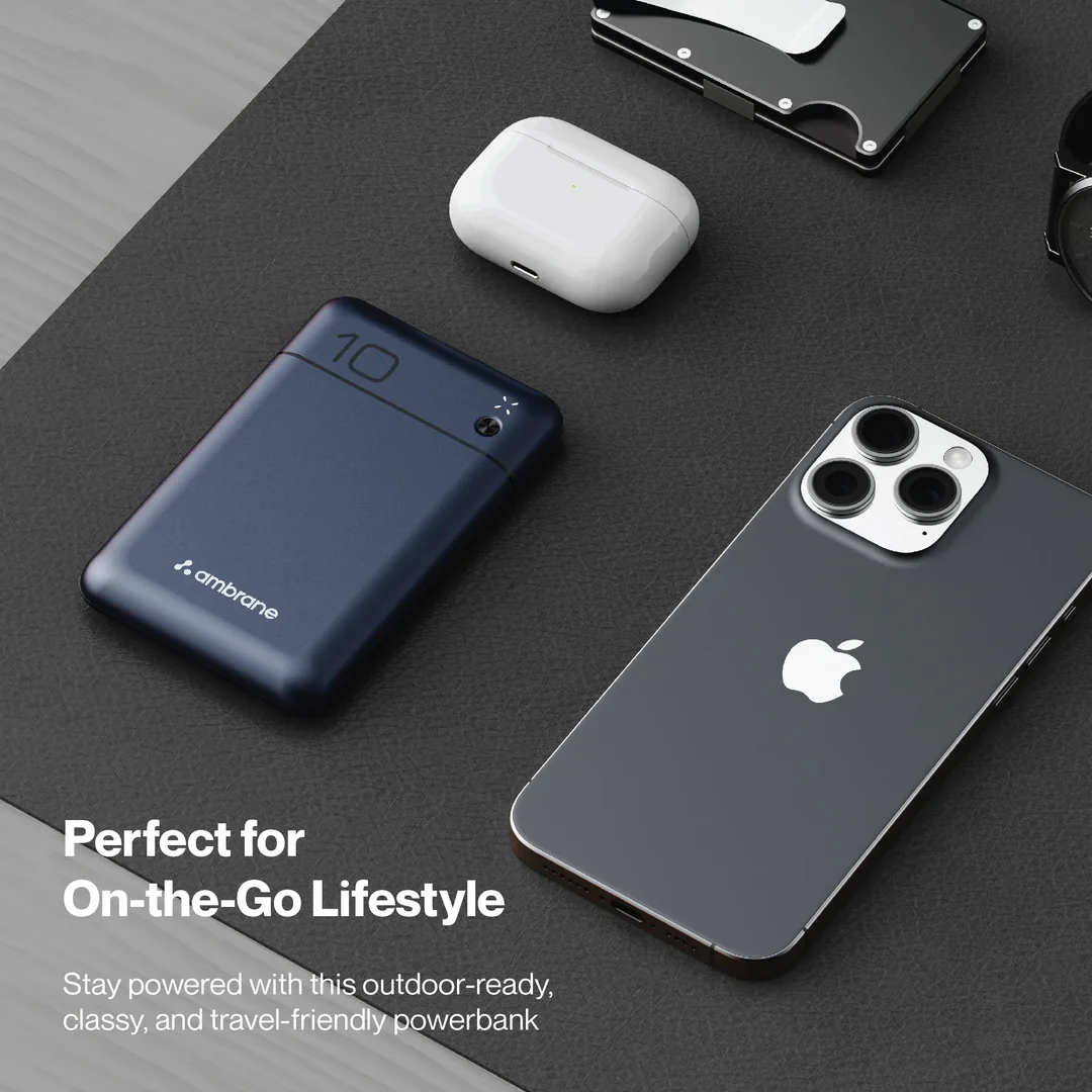 Ambrane 10000mah Powerbank (Pocketcharge Green)