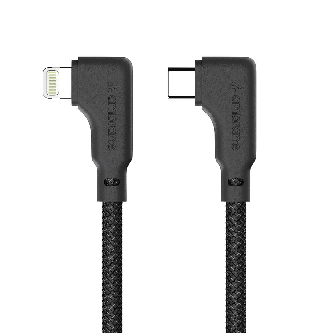 Ambrane Type C to Lightning cable (ABLTLS-12G Black)