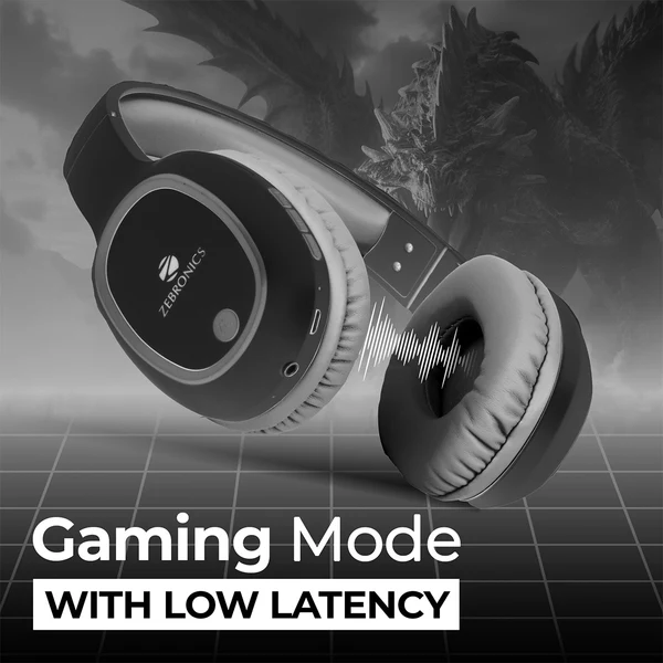 Zebronics bluetooth headphone with mic (Thunder)