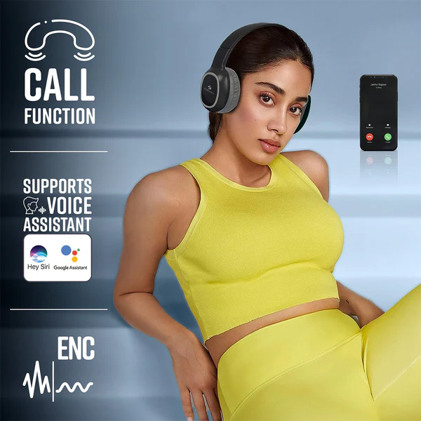 Zebronics bluetooth headphone with mic (Thunder)