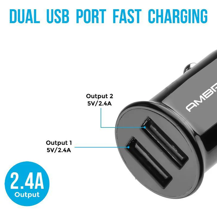 Ambrane 12W Car Charger ACC-56