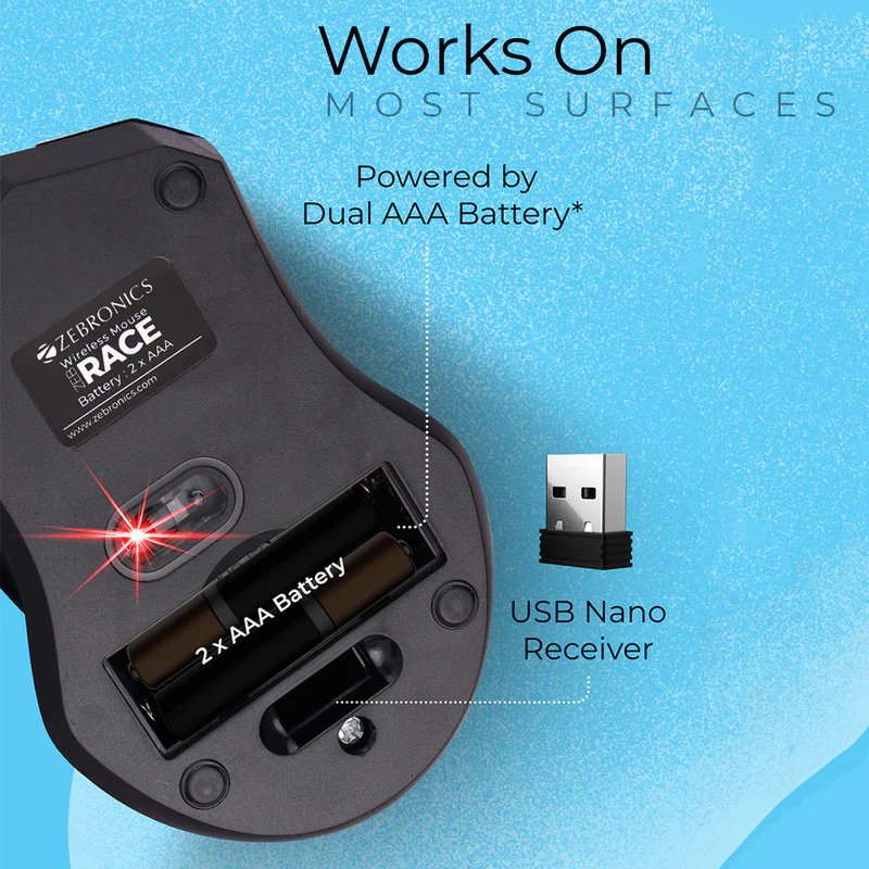 Zebronics Wireless Mouse ZEB RACE