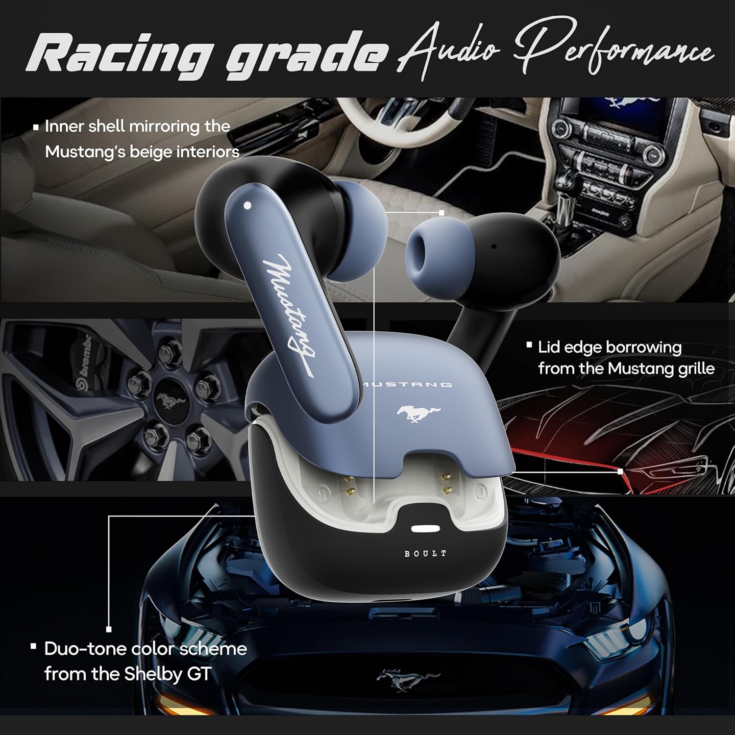 Boult Audio Wireless Earbuds Mustang Derby