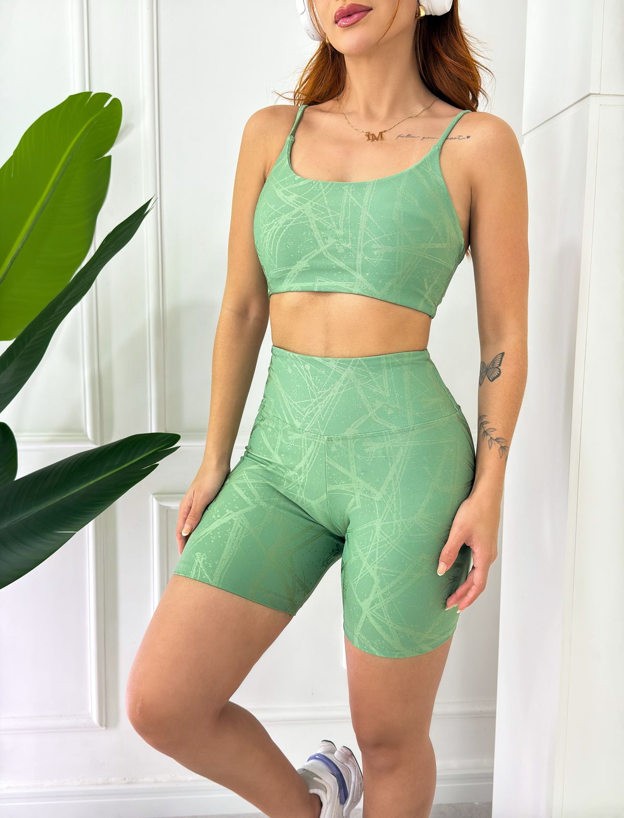 Ensemble de sport vert