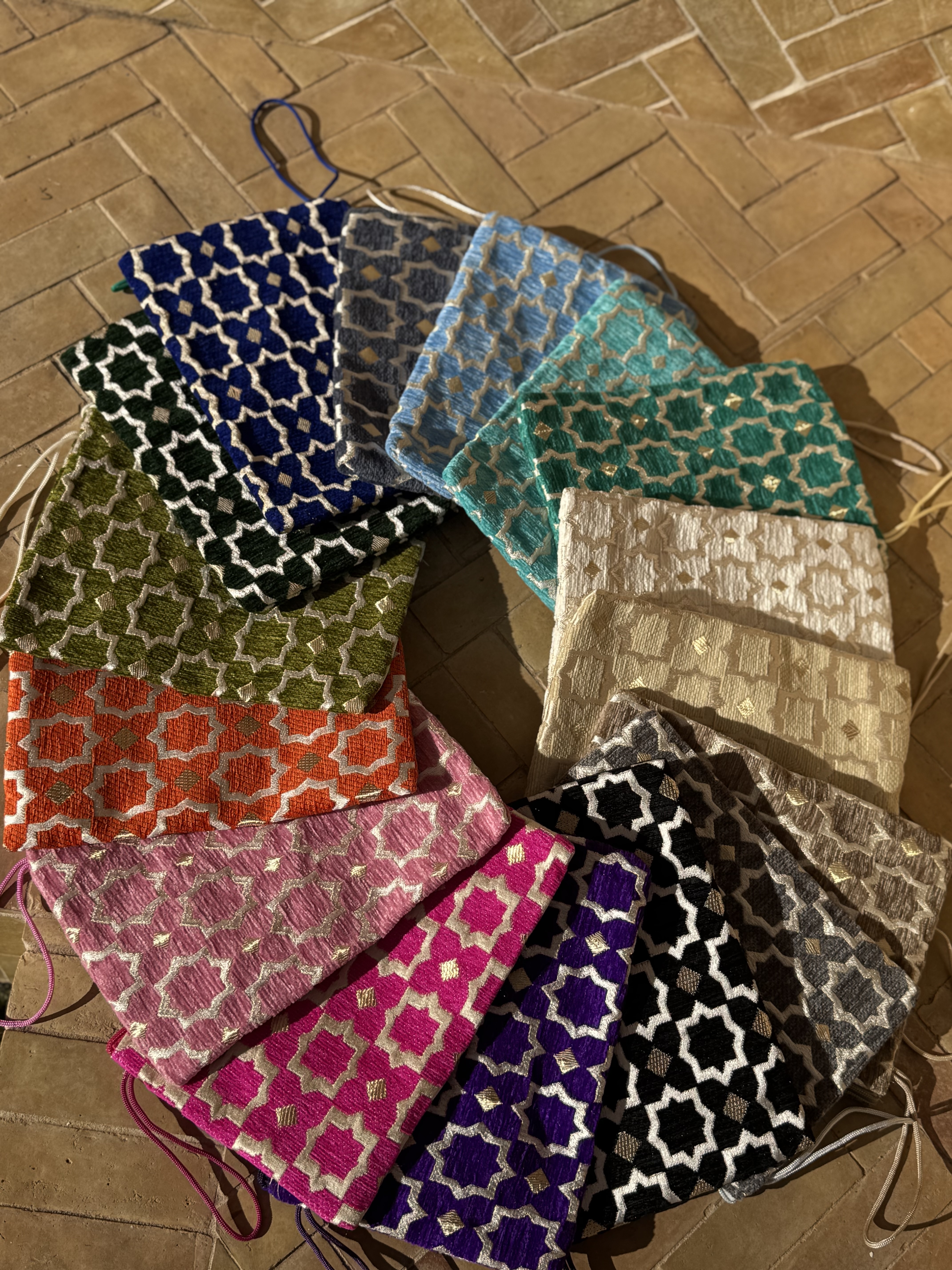 Pochette Zellige Grand modèle 
