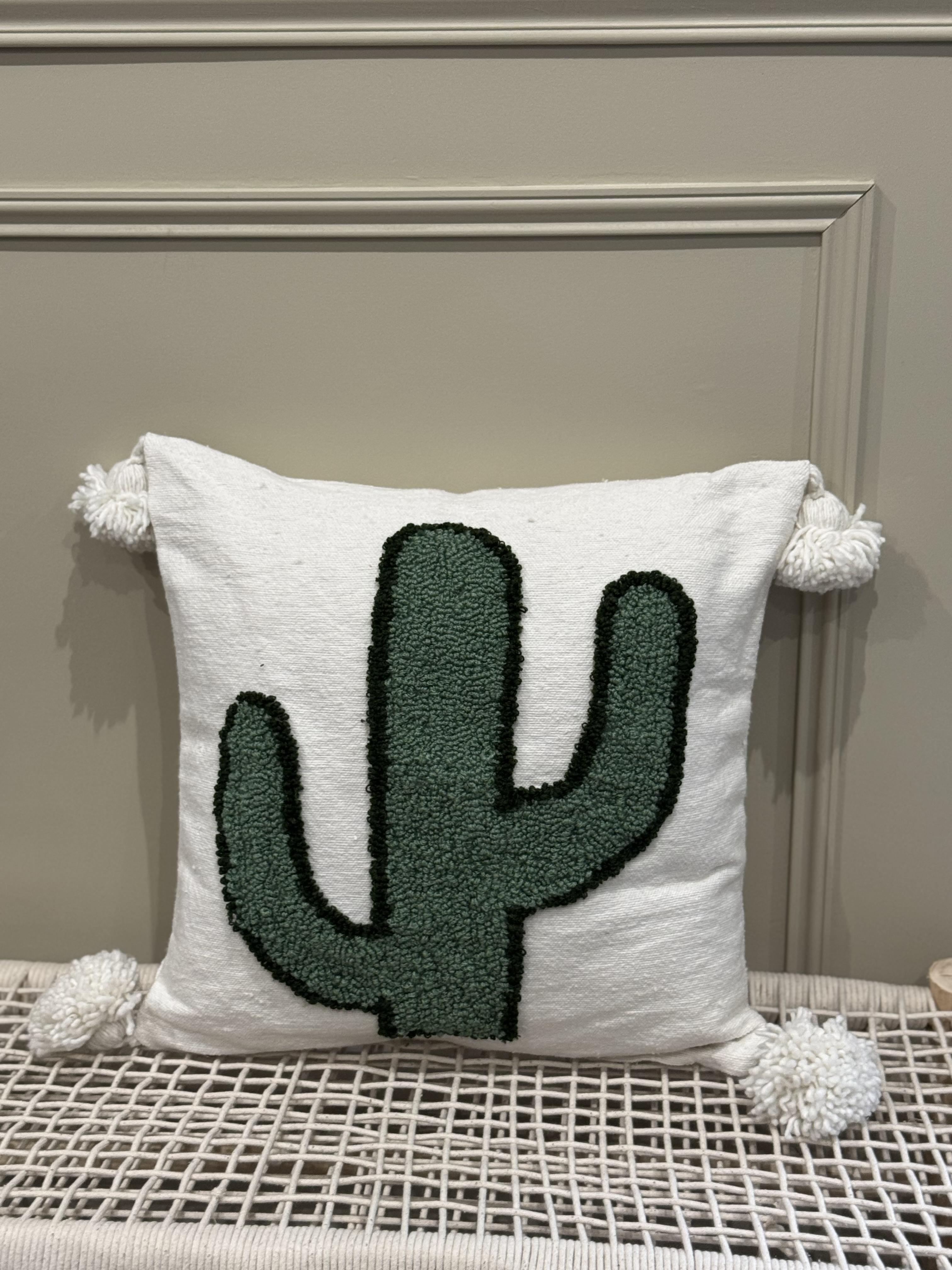 Housse de coussin cactus 