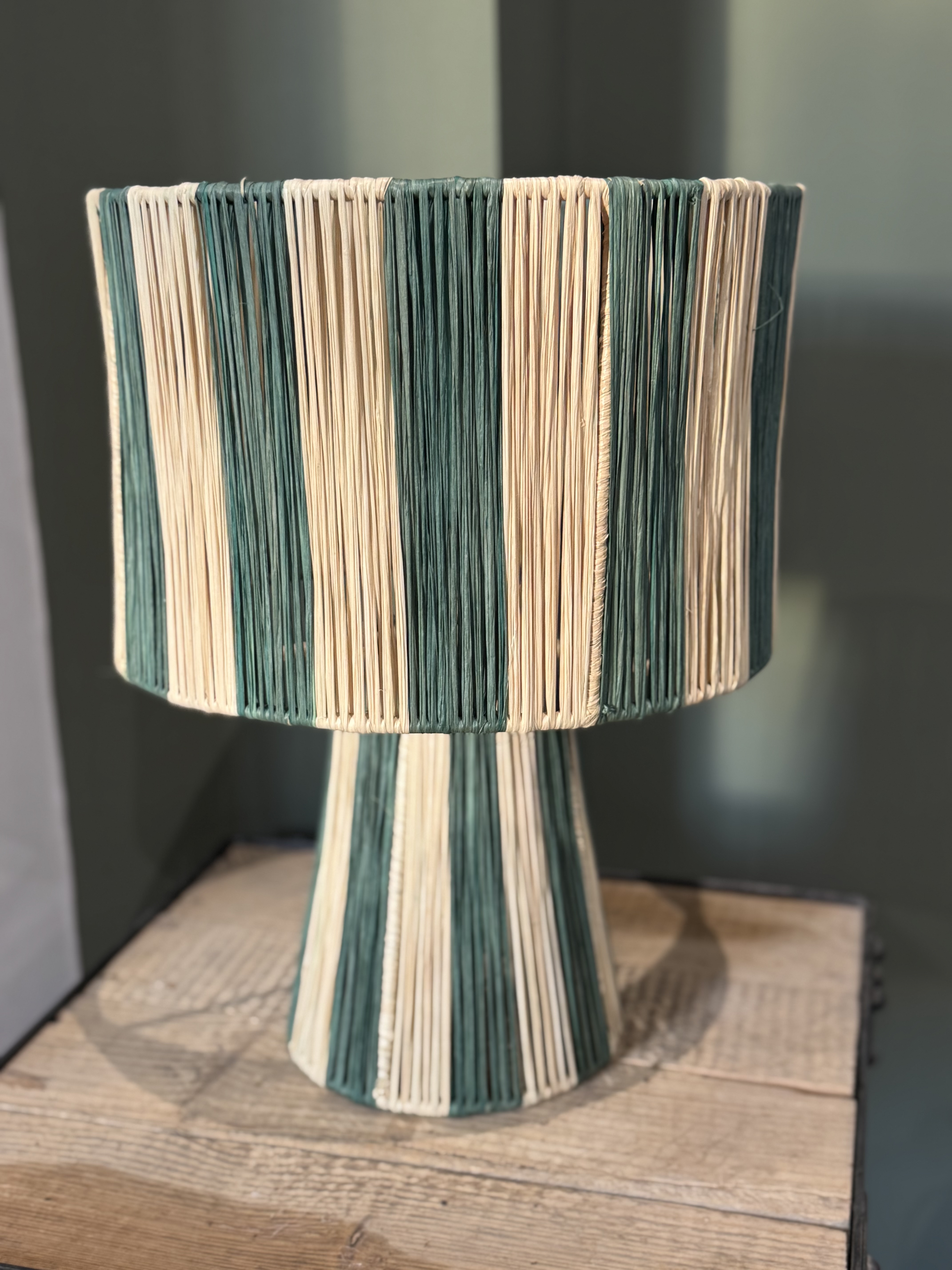 Lampe à poser en Raphia 40 cm
