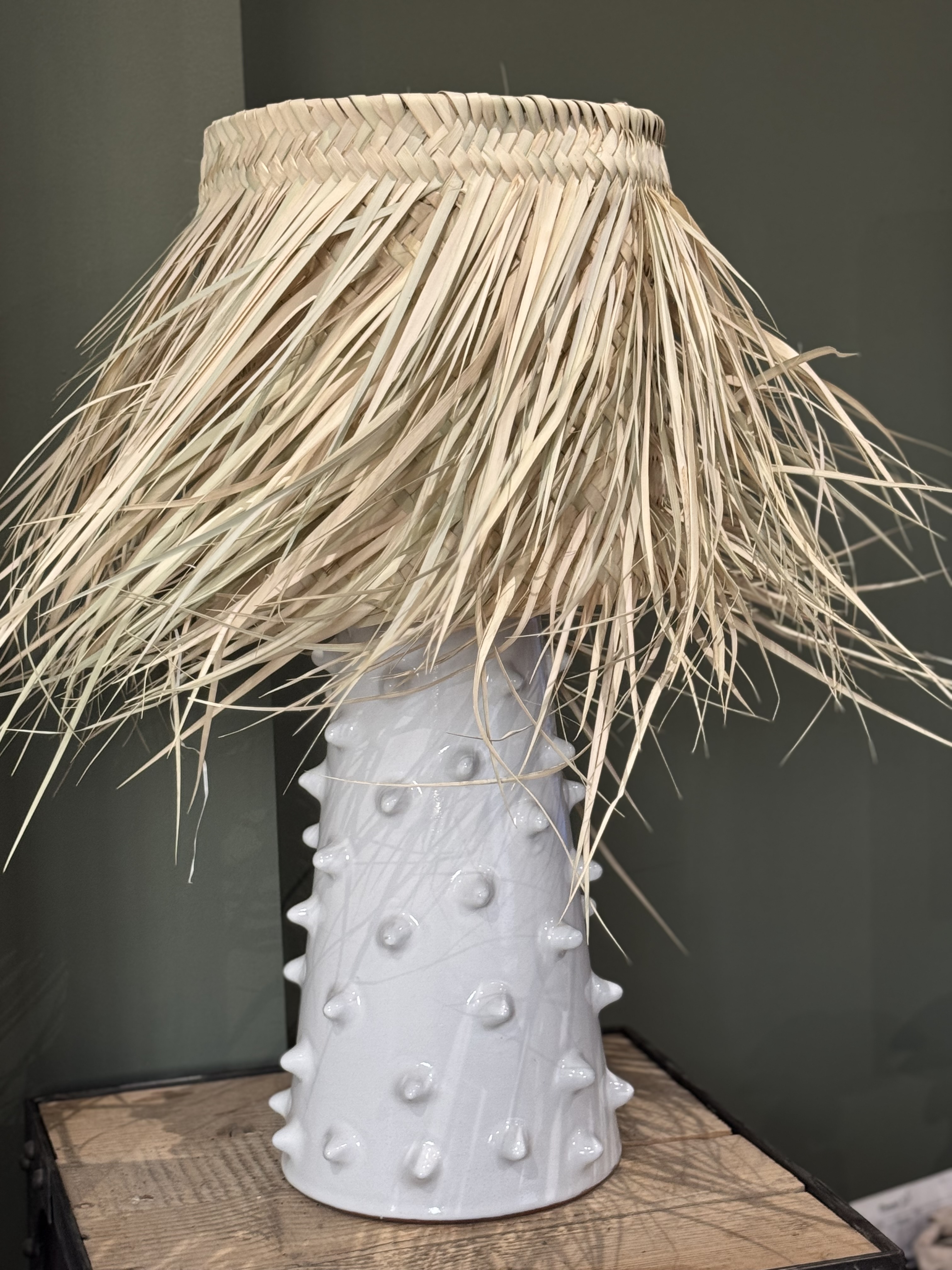 Lampe à poser Cactus Blanc 