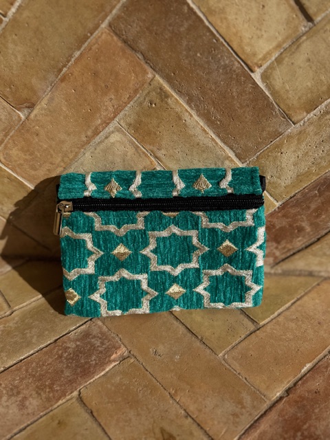 Magnifique pochette portefeuille Zellige
