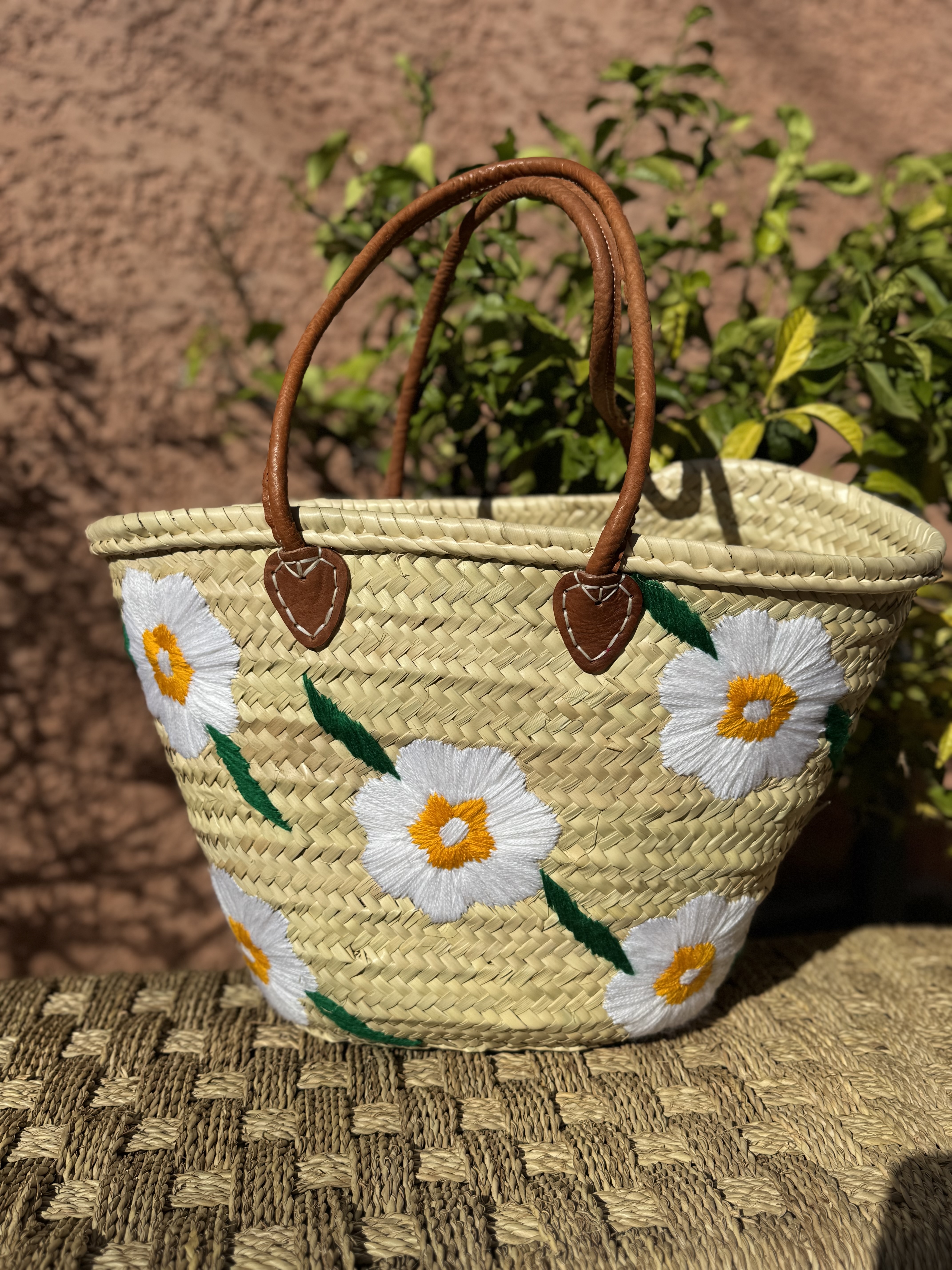 Panier Fleurs Blanches