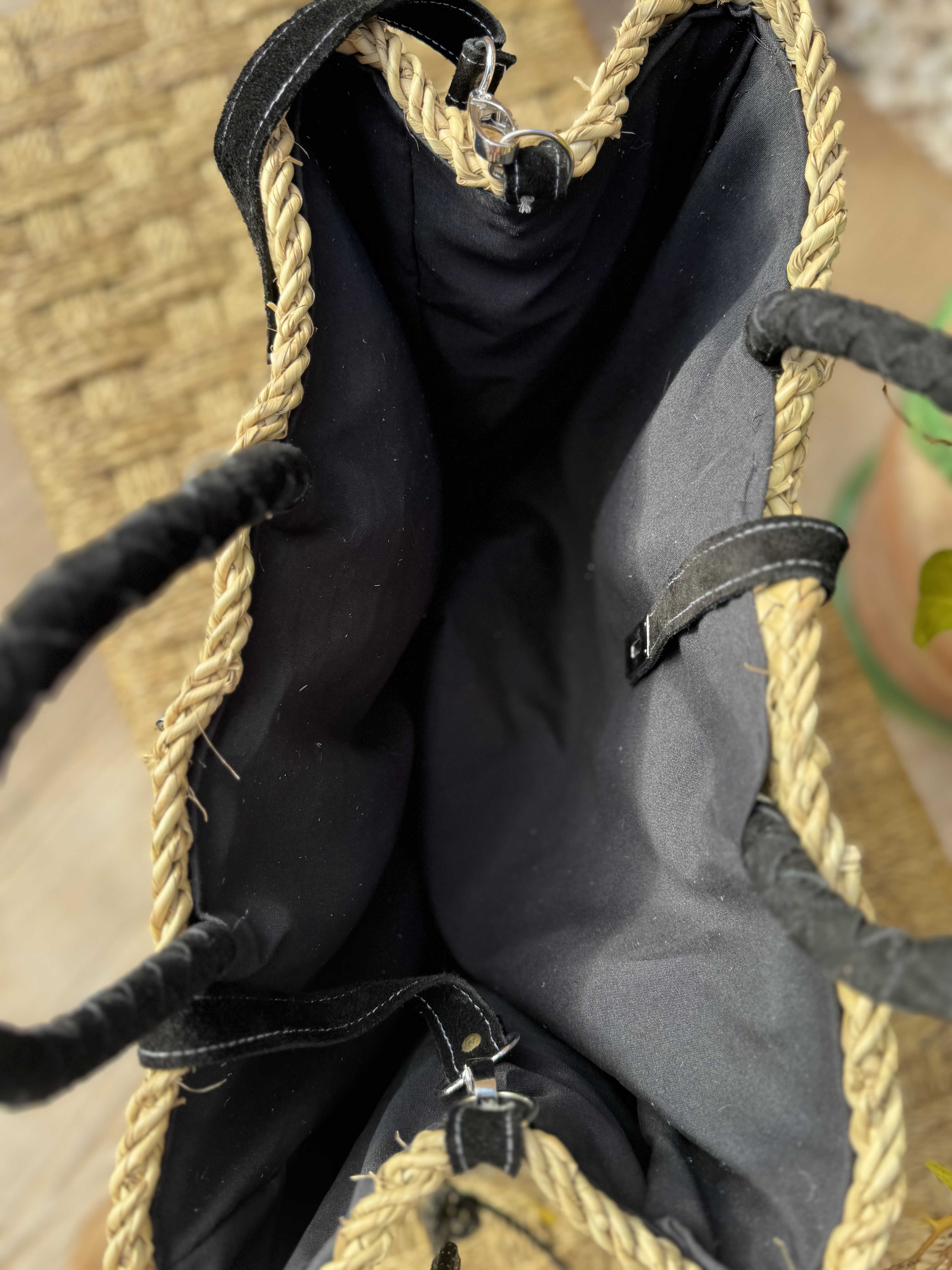 Sac panier en doum et daim Inspi