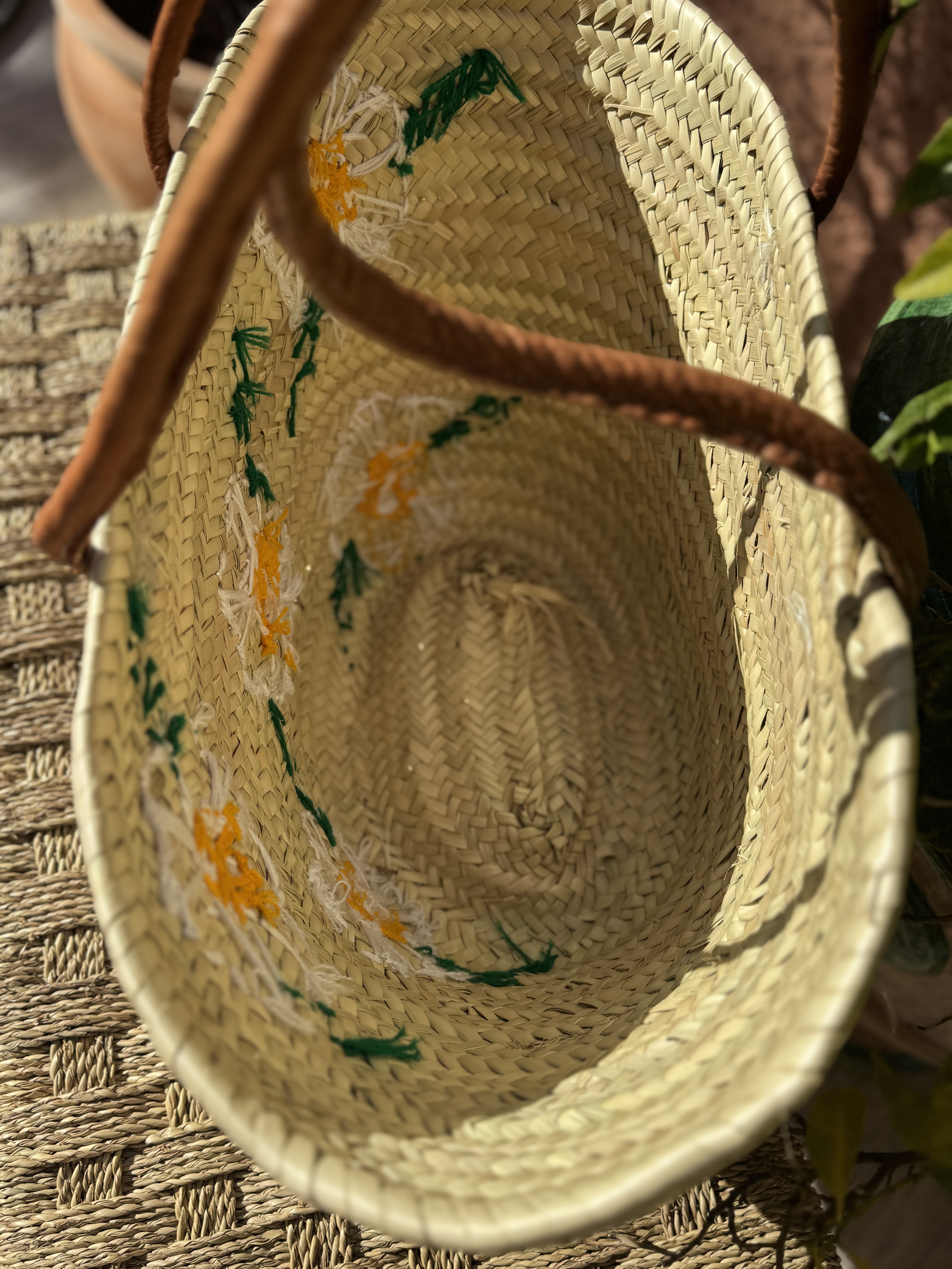 Panier Fleurs Blanches