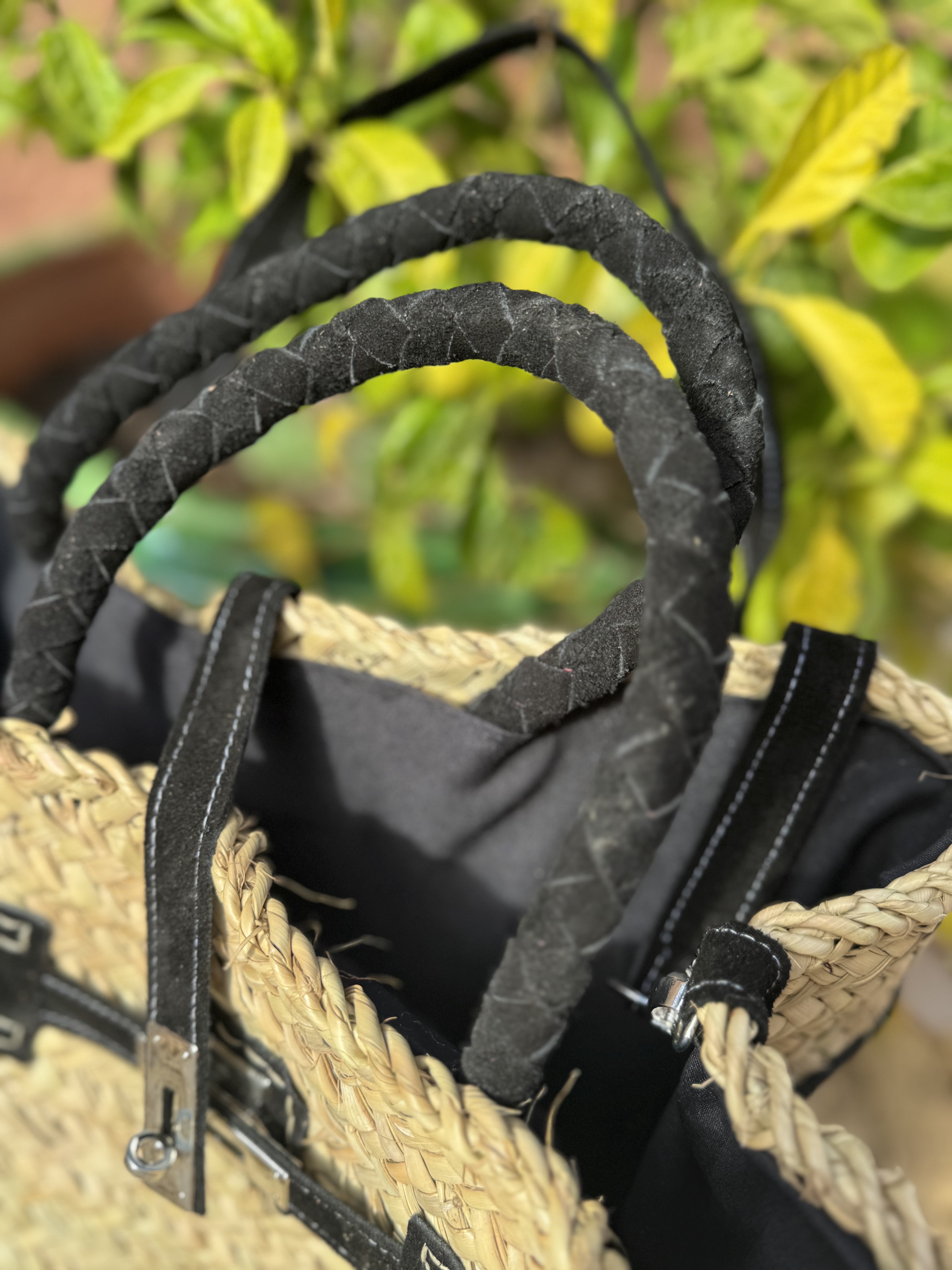 Sac panier en doum et daim Inspi