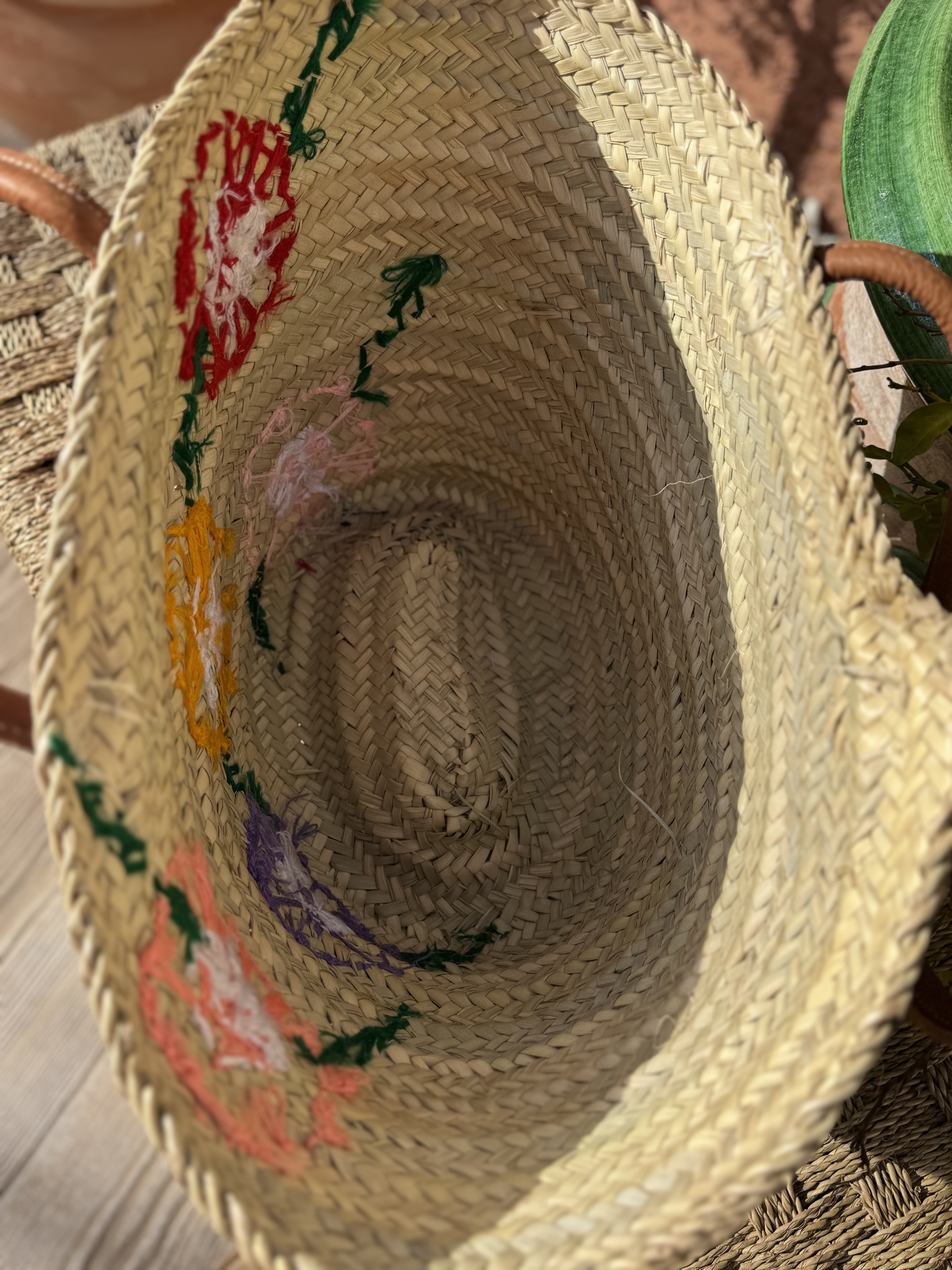 Panier Fleurs Multicolores