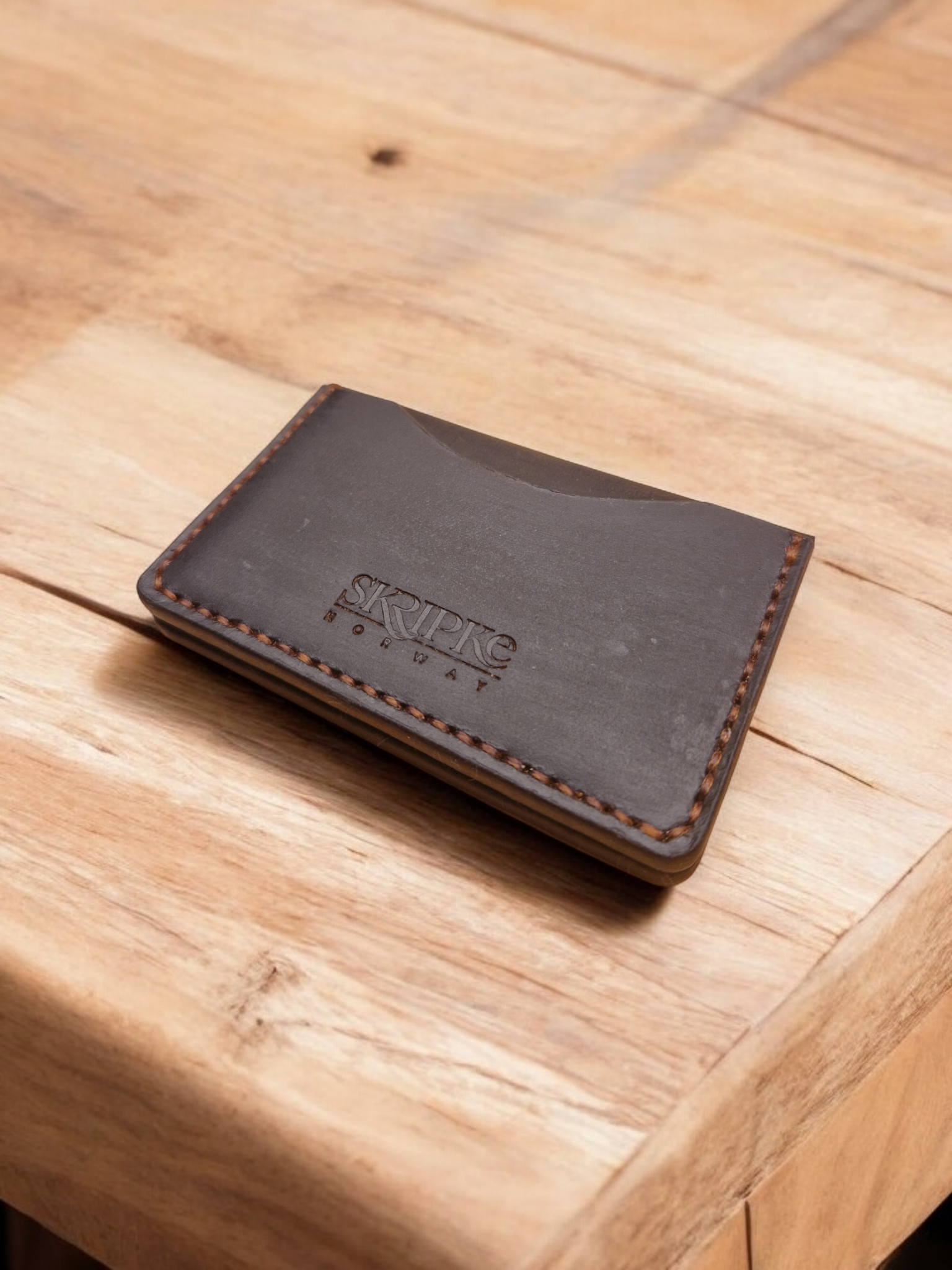 Crazy Horse Leather Card Holder