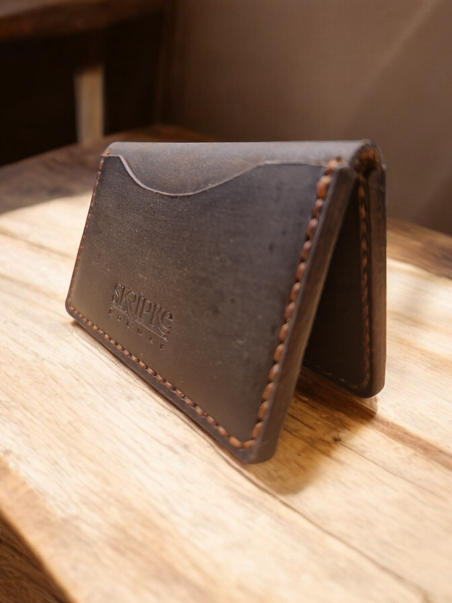 Crazy Horse Leather Card Holder