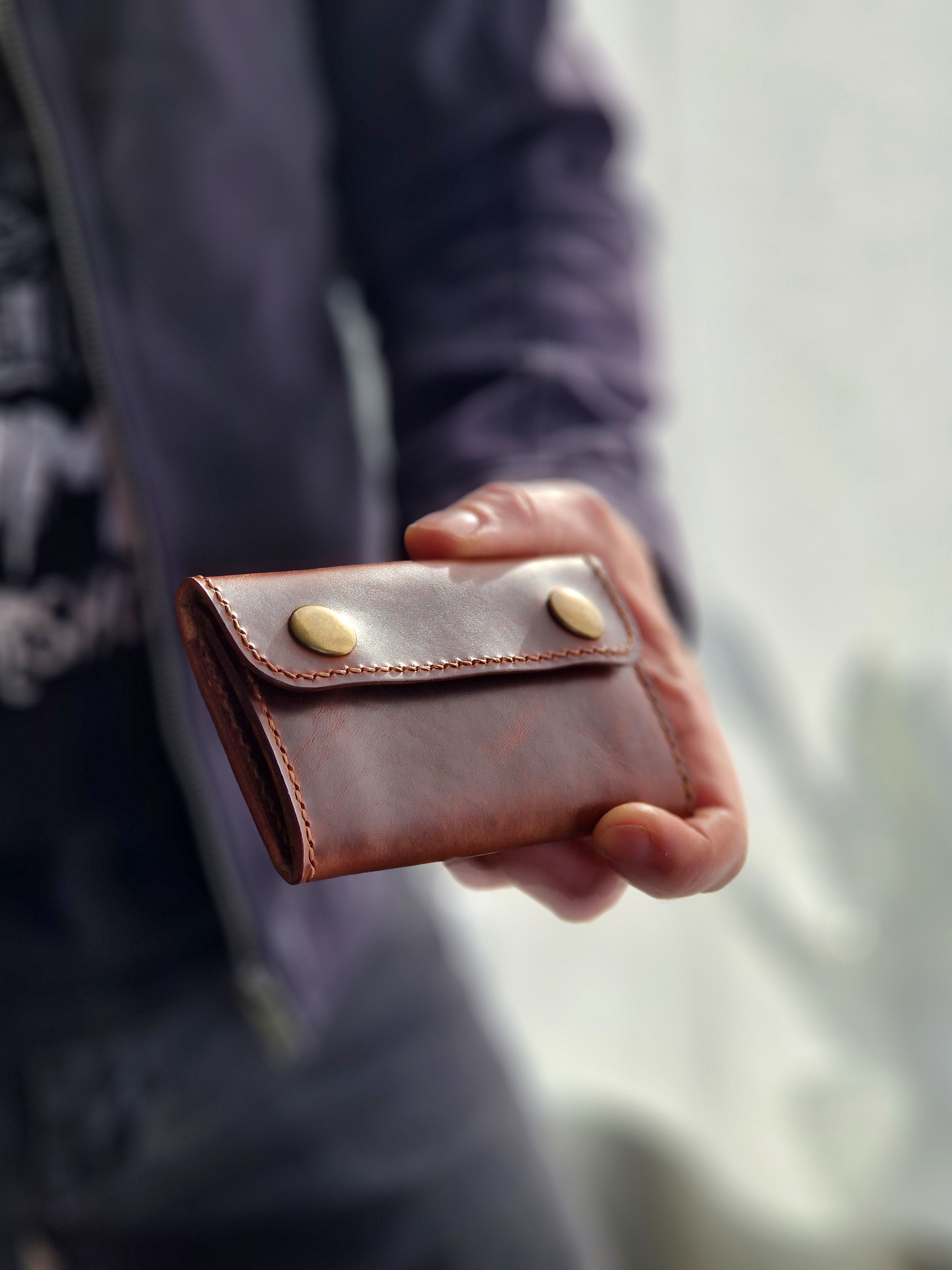 Minimalist Double Clasp Wallet