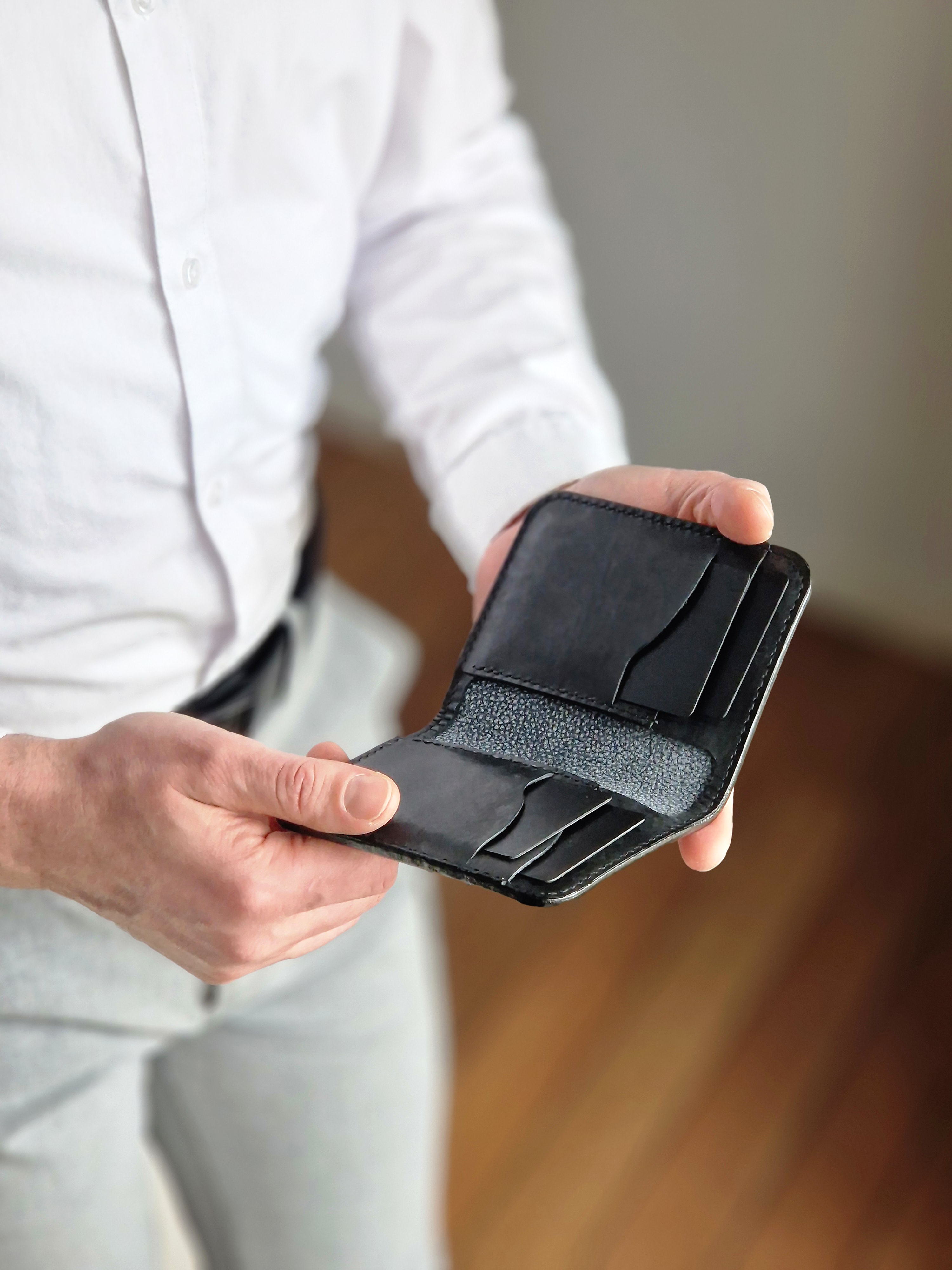 Dark Navy Fold Wallet